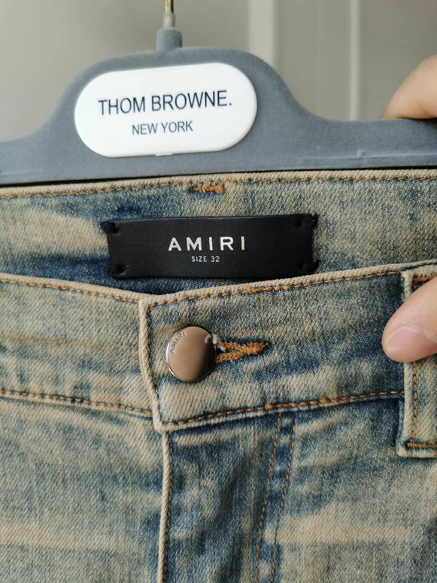 Amiri AMIRI Ripped Slim Jeans Size 32 Denim Hermes High Street King Size US 32 / EU 48 - 6 Thumbnail