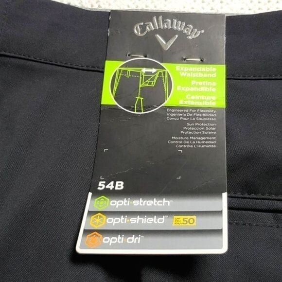 Callaway Golf Callaway Opti-Stretch Opti-Shield & Opti-Dry Sz. 54 Black Go Size US 44 / EU 60 - 4 Thumbnail
