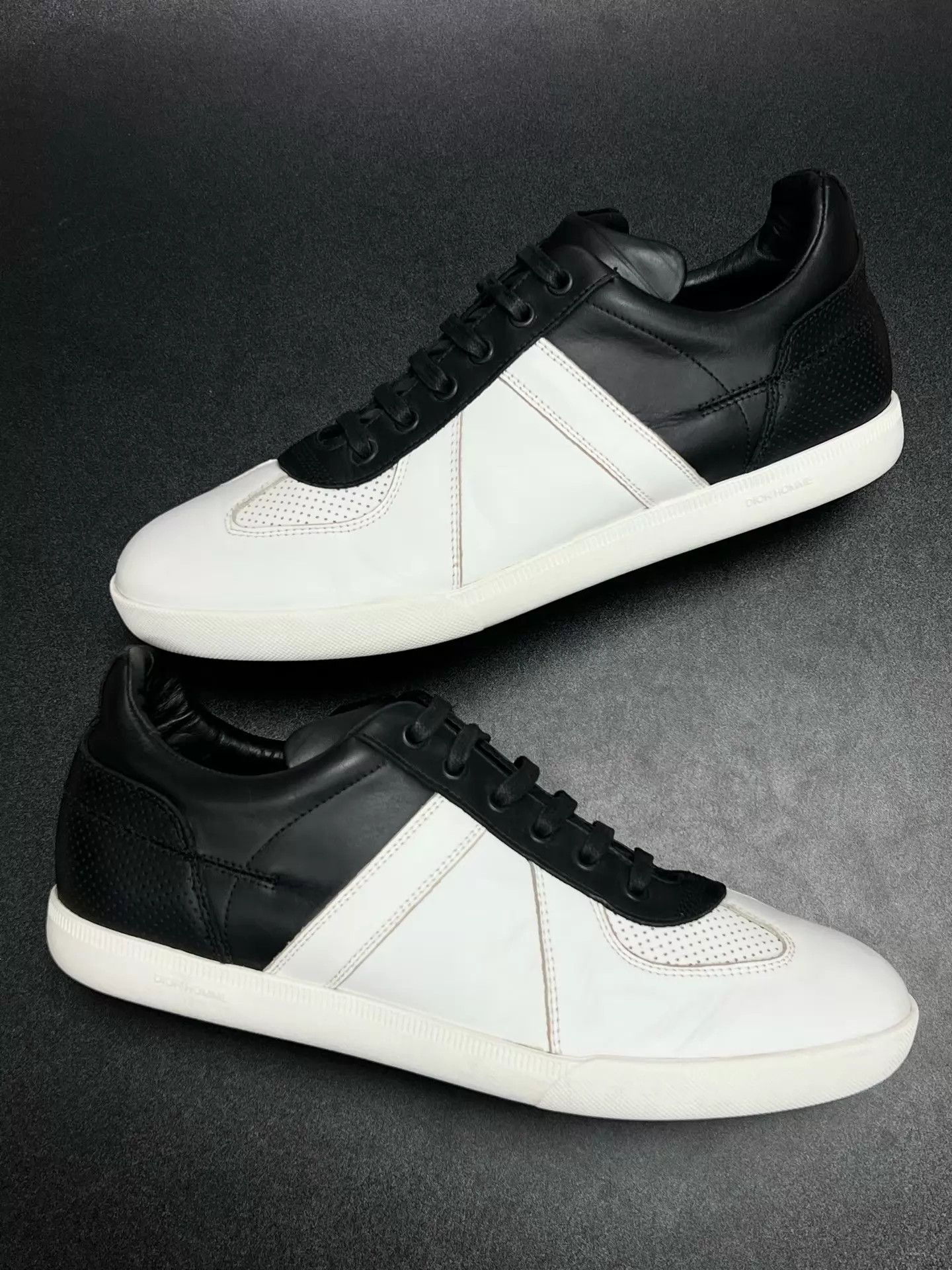 Dior DIOR B01 Black & White Leather German Trainer 42.5 Size US 9.5 / EU 42-43 - 5 Thumbnail