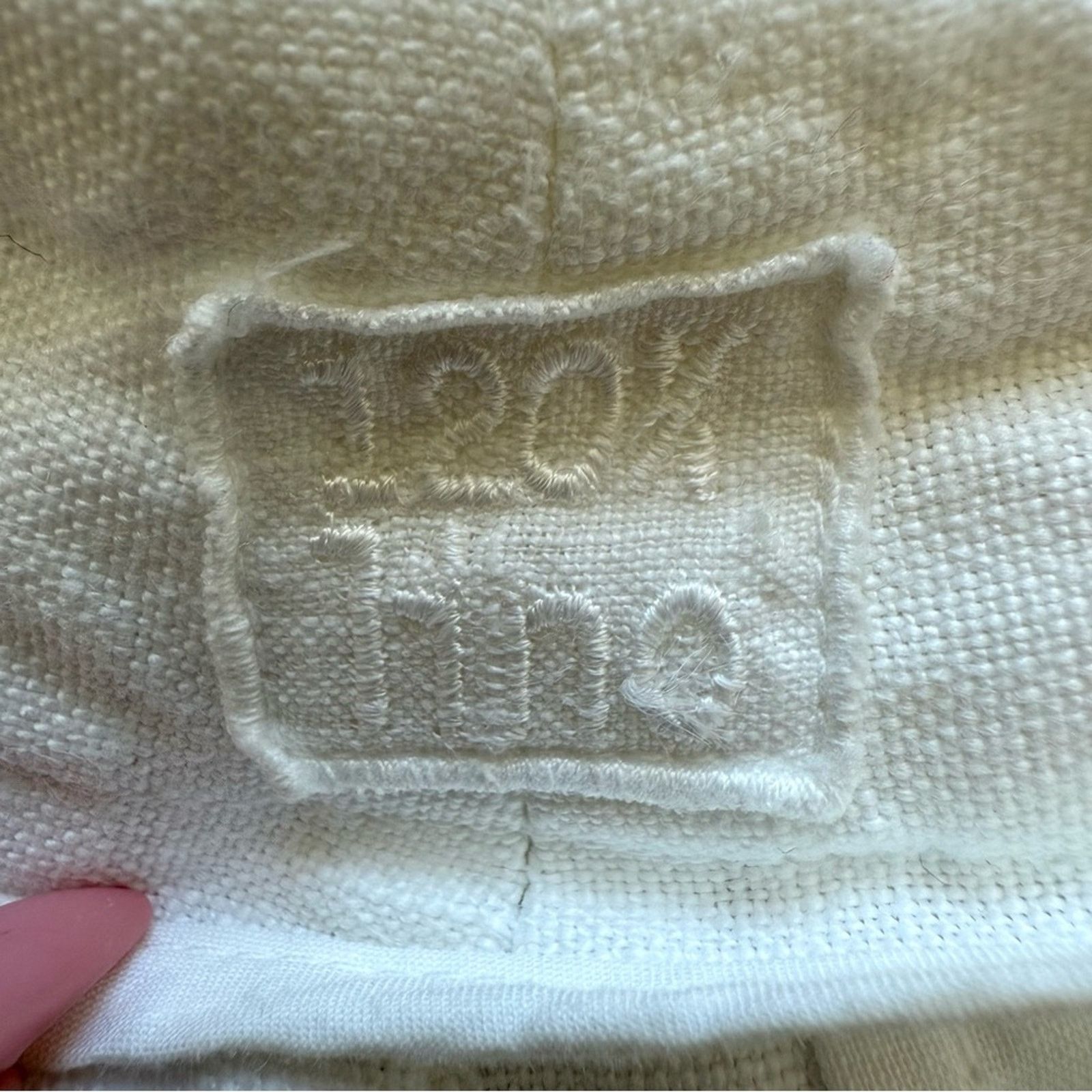 120% Lino 120 % Lino white women pants size 6 US Retail 350$ Size 28" / US 6 / IT 42 - 4 Thumbnail