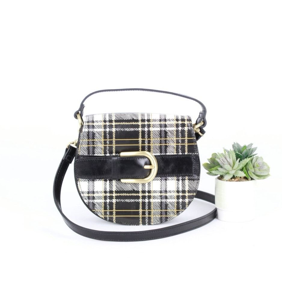 Patricia Nash Patricia Nash Annfield Plaid-Printed Leather Crossbody Bag Size ONE SIZE - 2 Thumbnail