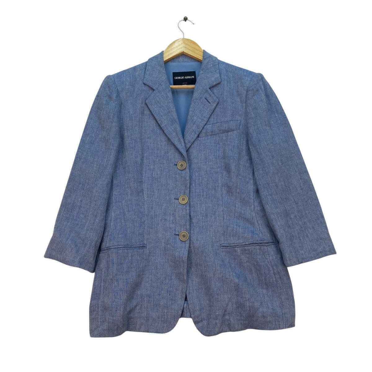 Giorgio Armani 💥 Giorgio Armani Single Breasted Jacket Size US M / EU 48-50 / 2 - 1 Thumbnail