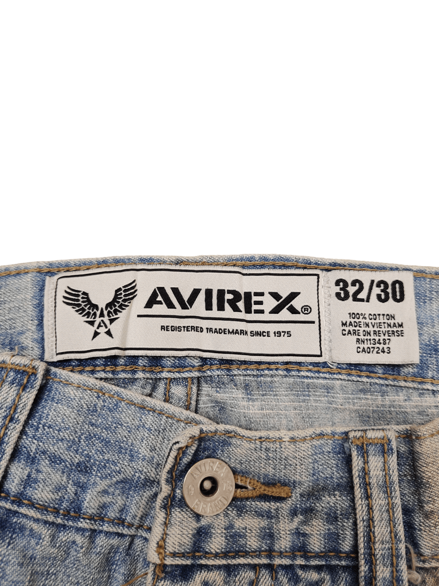 Avirex Vintage Avirex Rusty Sand Wash Wide Leg Denim Jeans Size US 32 / EU 48 - 16 Thumbnail