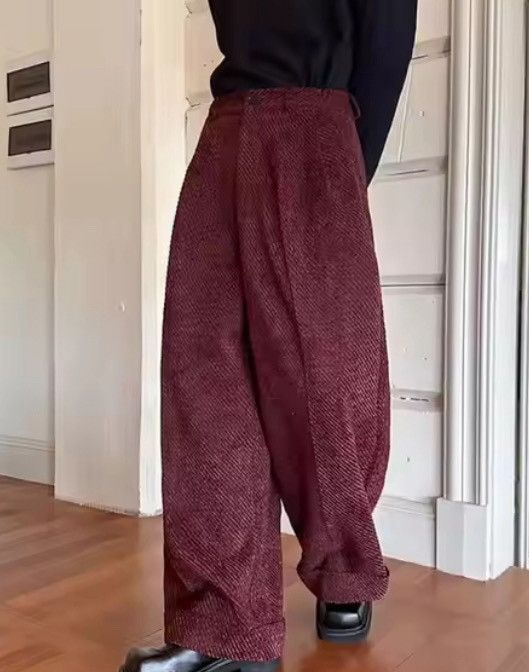 Japanese Brand Premium Pleated Trousers | Wide Leg | Vintage Inspired Size US 29 - 3 Thumbnail