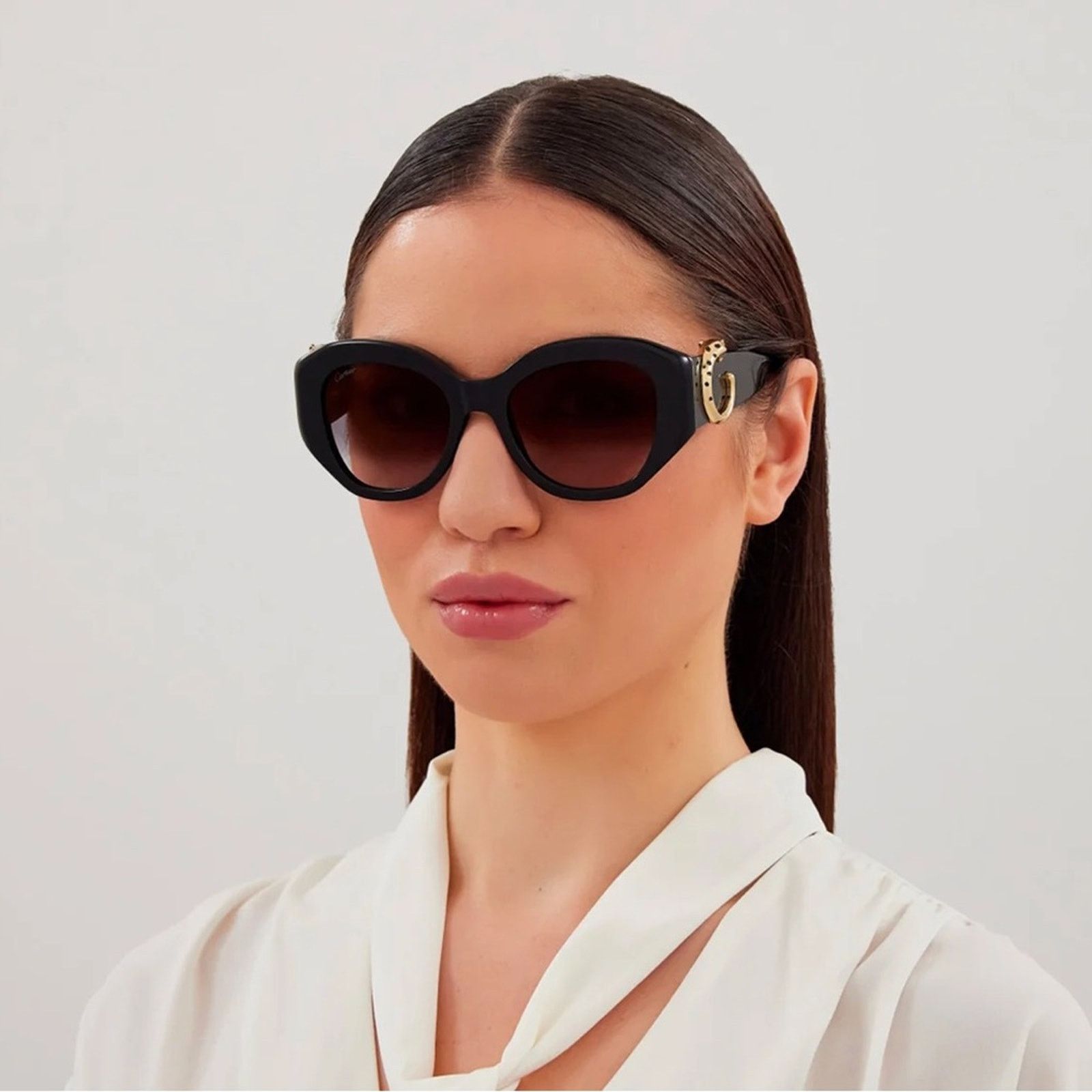 Cartier New! Cartier CT0502S 001 Panthere Sunglasses, Authentic Size ONE SIZE - 2 Thumbnail