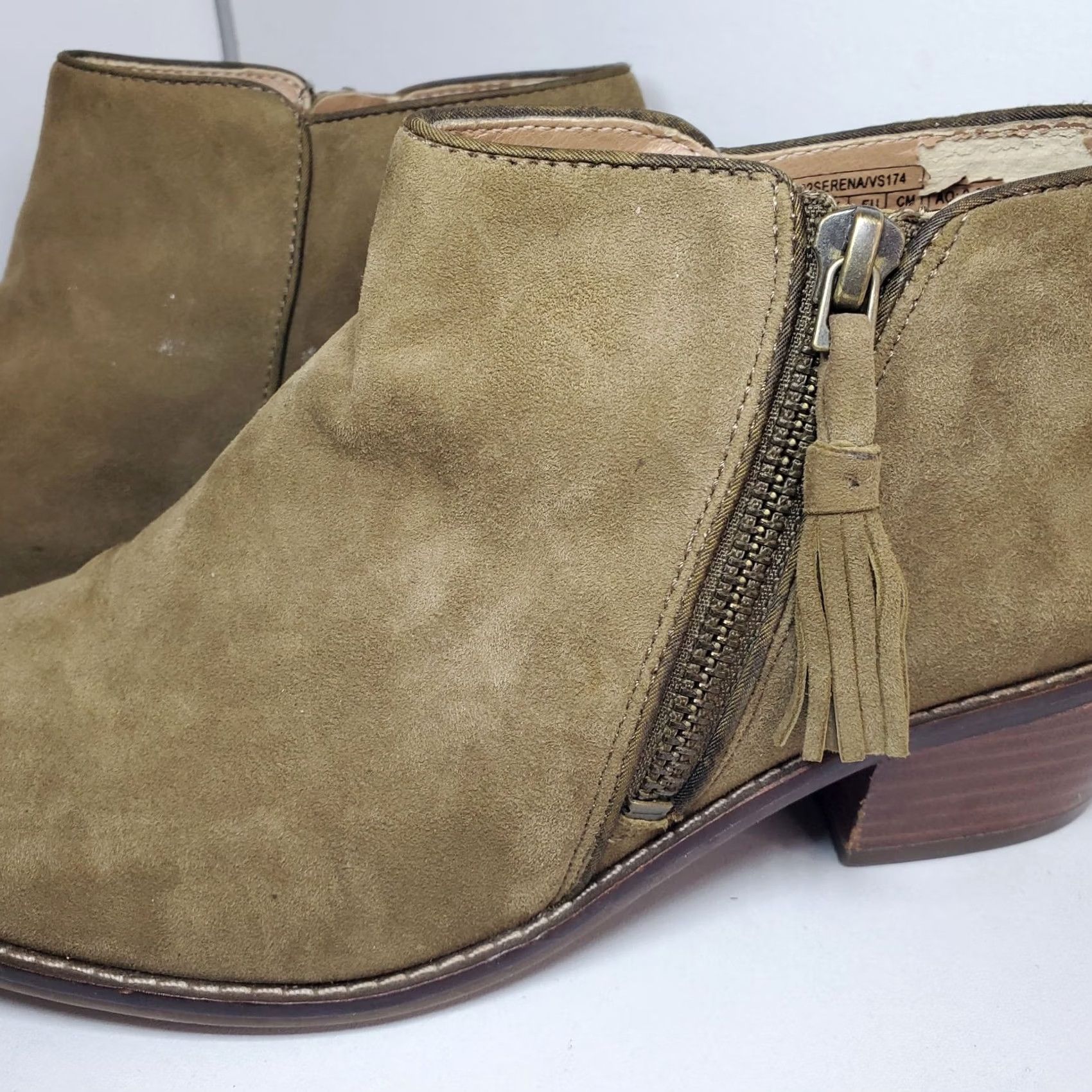 Vionic Vionic Cecily Ankle Boot Booties Womens Sz 7 Stone Suede Leather Minimalist Size US 7 / IT 37 - 2 Thumbnail
