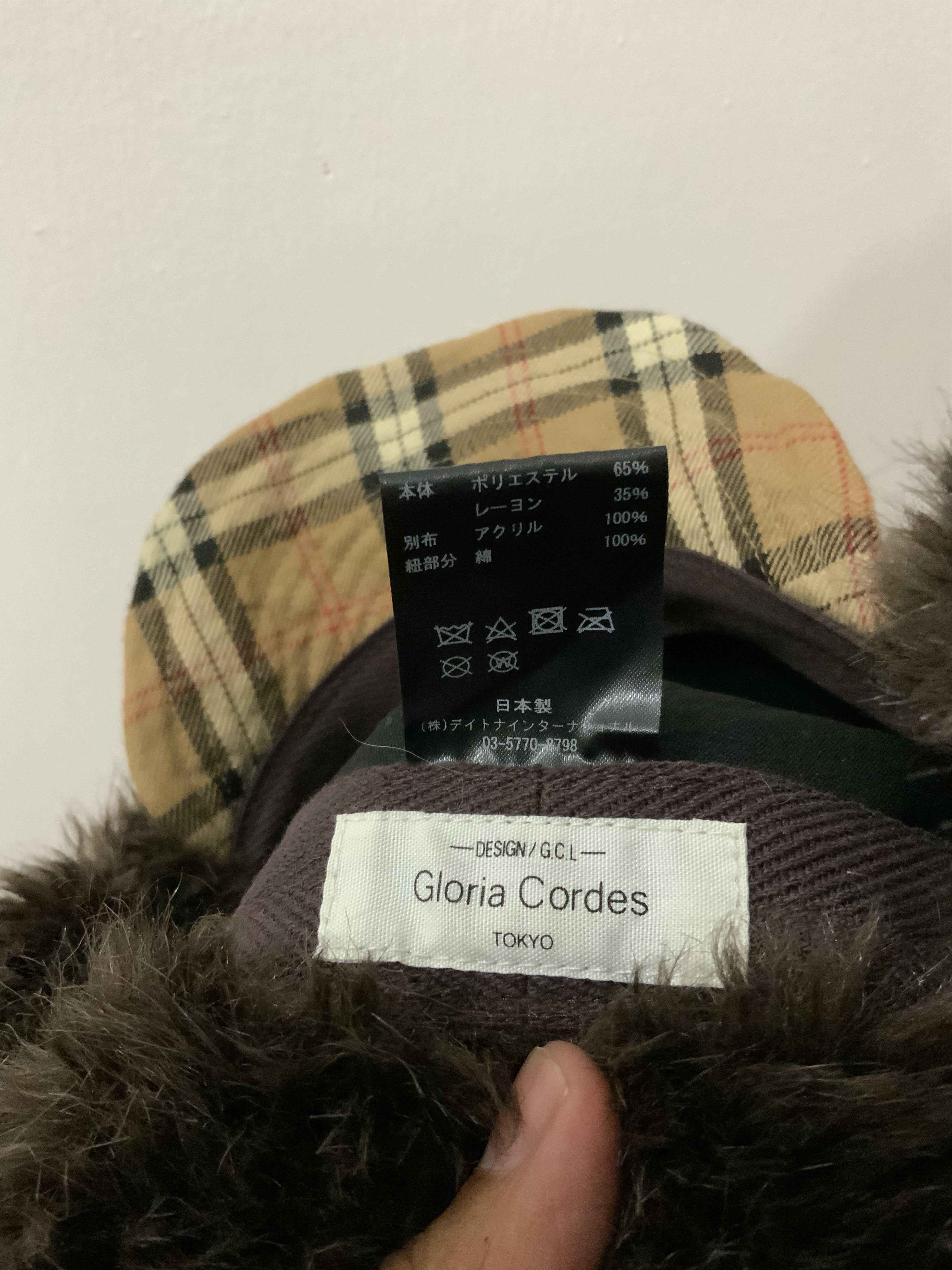 Japanese Brand Gloria Cordes Tokyo Fur inspired by Burberry Trooper Hat Size ONE SIZE - 17 Thumbnail