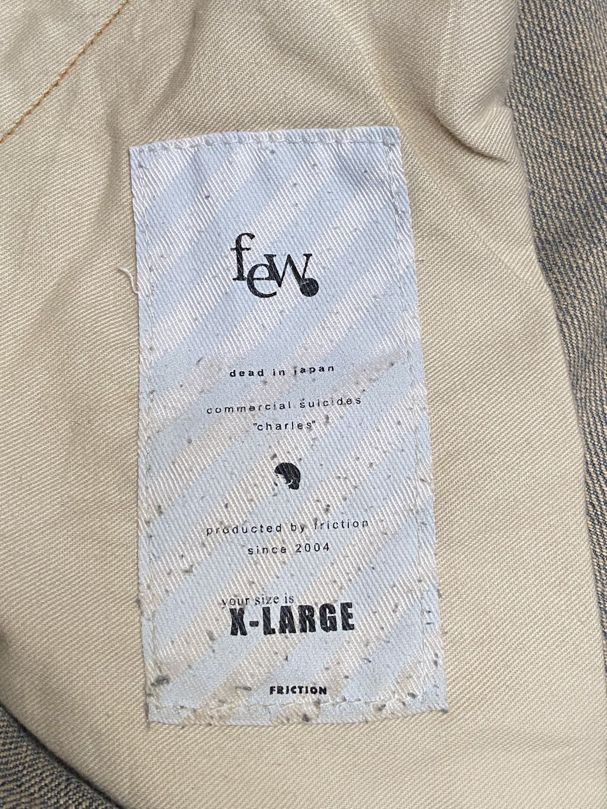 If Six Was Nine × Japanese Brand Rare Design Vintage Japanese Brand FEW Jeans 2000s Size US 35 - 7 Thumbnail