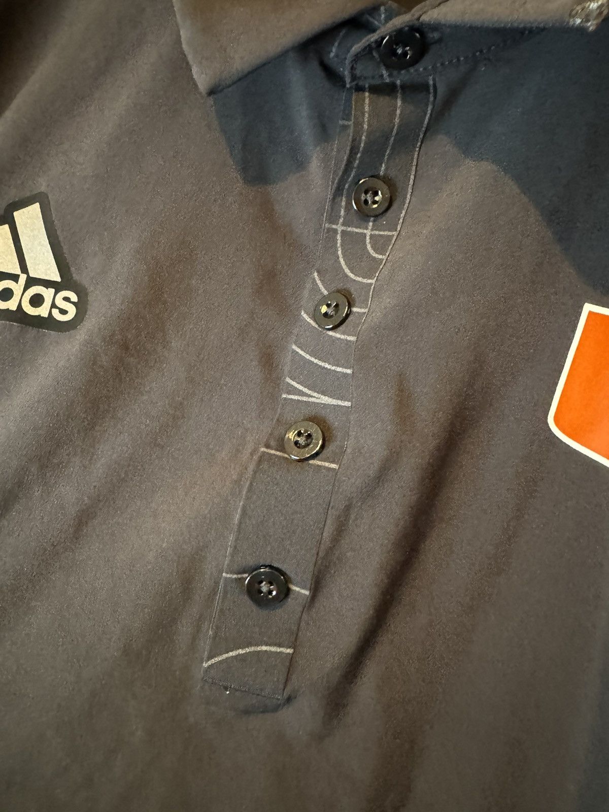 Adidas Adidas Miami Hurricanes Men's Short Sleeve Polo Size Large Size US L / EU 52-54 / 3 - 5 Thumbnail