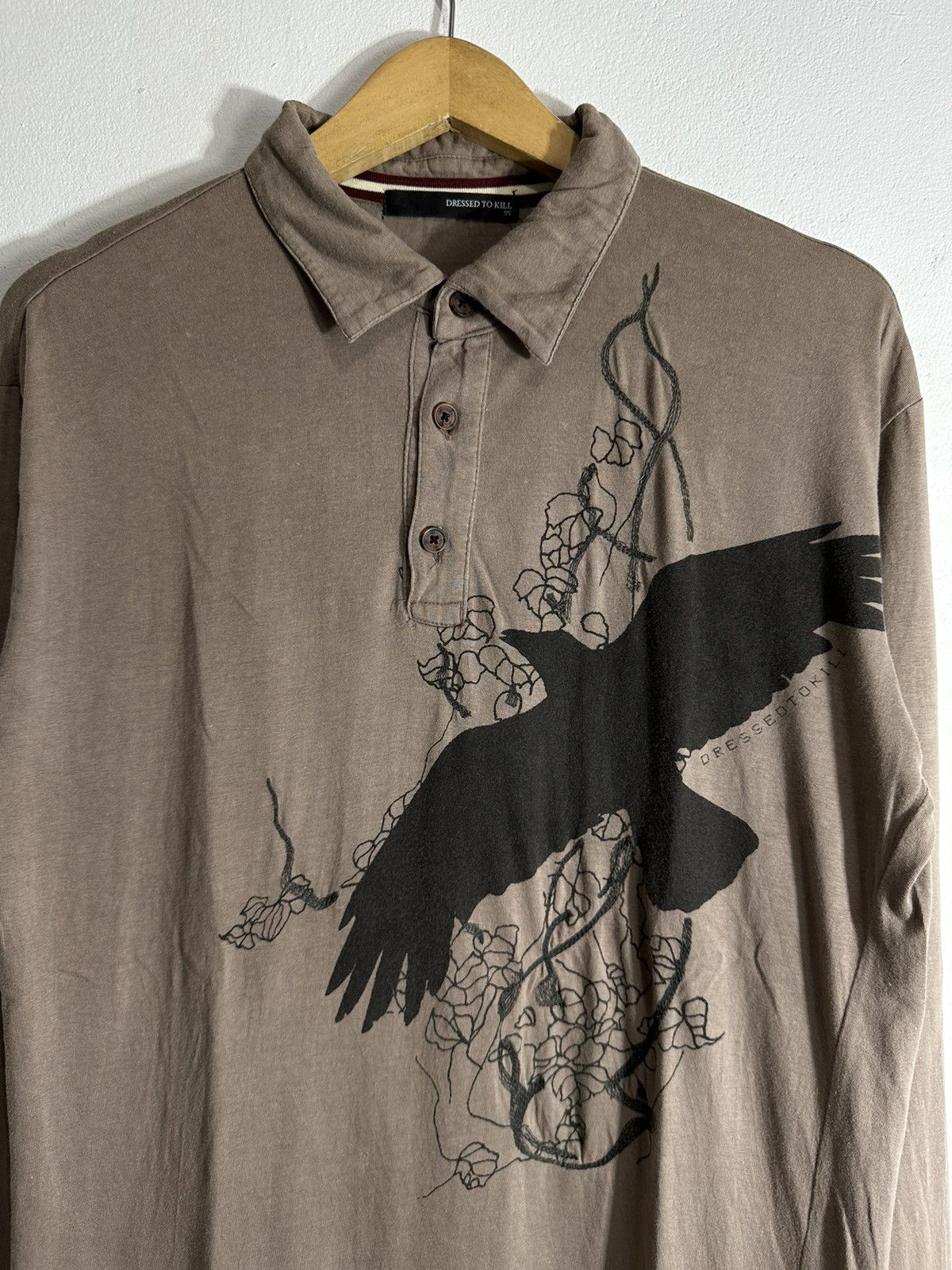 Beauty Beast DRESSED TO KILL WESTERN BUTTON LONG SLEEVE TEE LGB STYLE Size US M / EU 48-50 / 2 - 3 Thumbnail