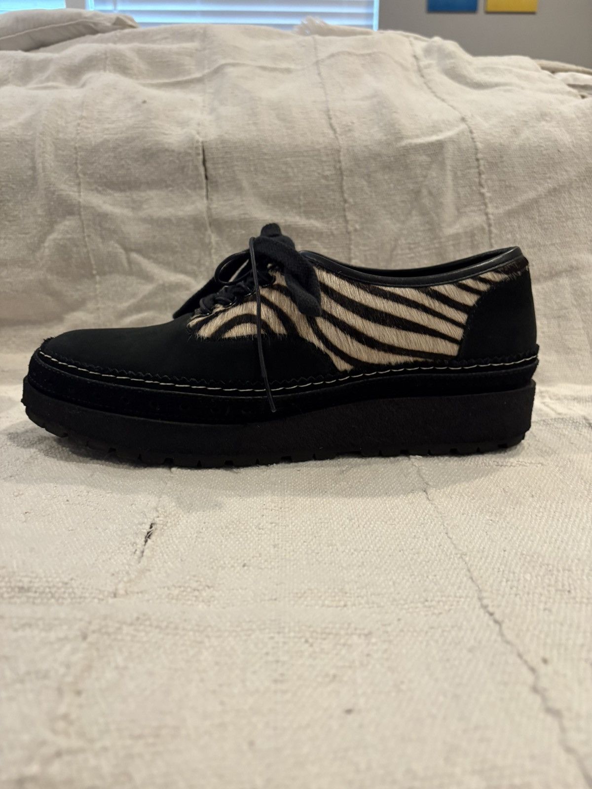 Sacai Sacai Zebra Haircalf Leather Vibram Sole Made in Japan Size US 9.5 / EU 42-43 - 2 Thumbnail