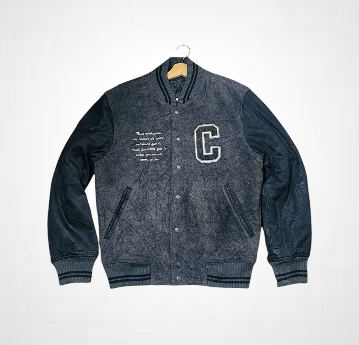 Comme Ca Ism Vintage 90s Comme ca Ism Varsity Jacket Size US L / EU 52-54 / 3 - 3 Thumbnail