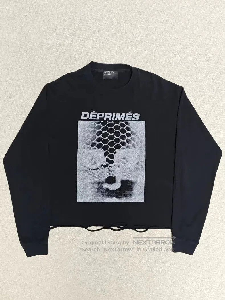 Enfants Riches Deprimes Enfants Riches Deprimes Abstract Fringe Destroyed Long Sle Size US S / EU 44-46 / 1 - 1 Thumbnail