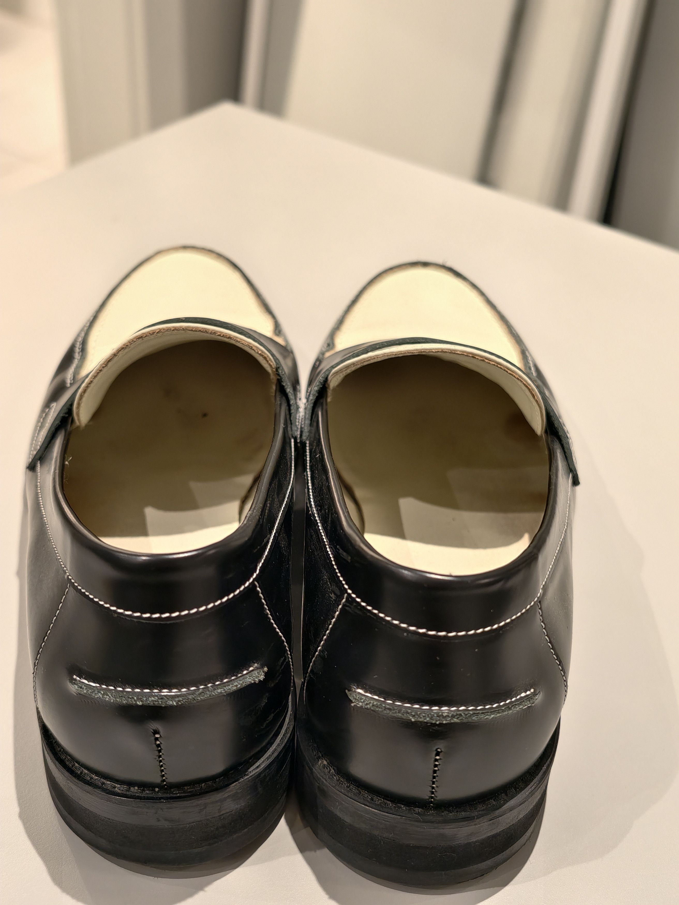 DUKE + DEXTER DUKE + DEXTER ESQUIRE Black X White Penny Loafer Size US 12.5 / EU 45-46 - 6 Thumbnail