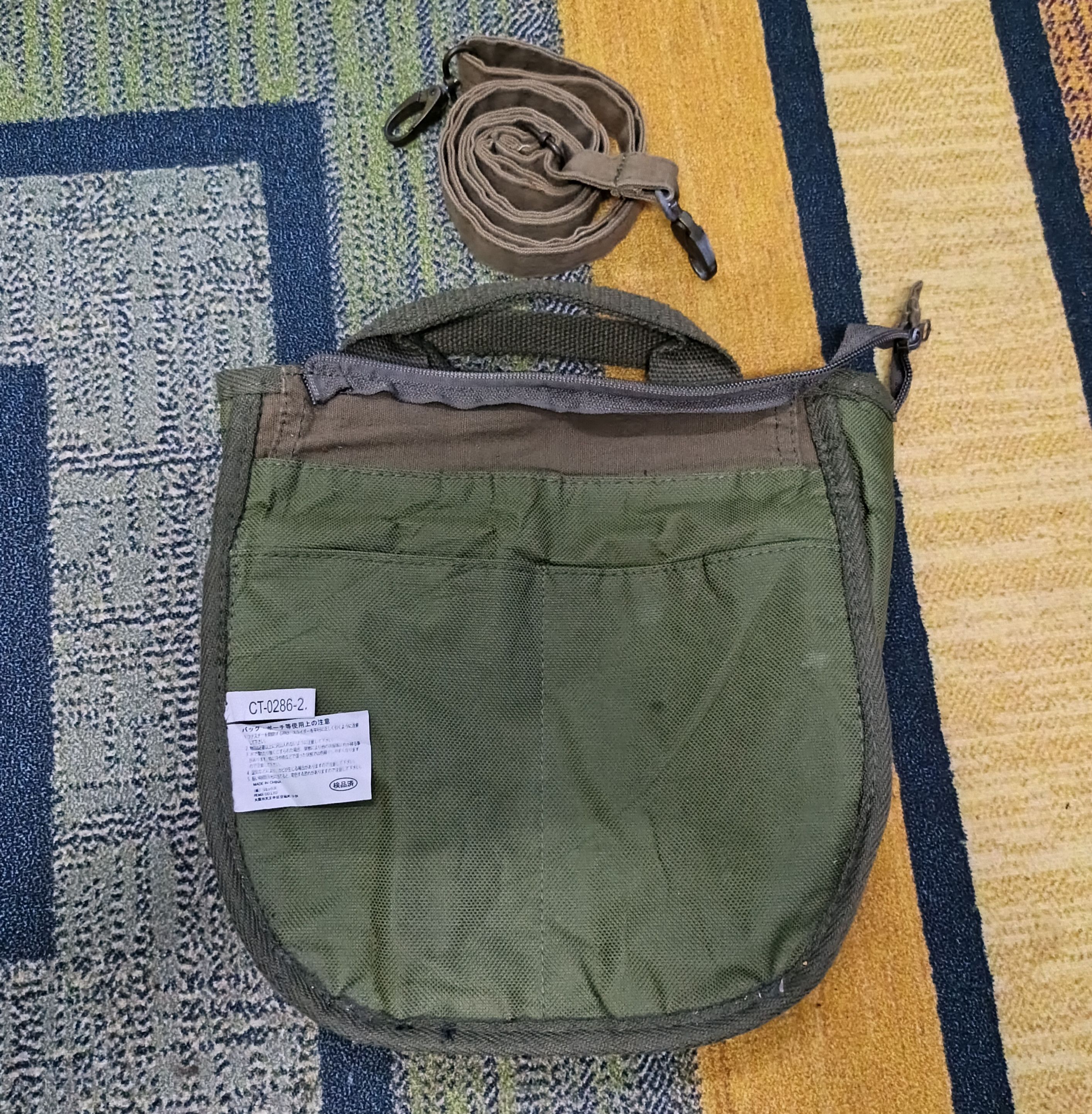 Japanese Brand × Vintage Vintage Canvas Army Green Mini Caba Sling Tote Bags Size ONE SIZE - 13 Thumbnail