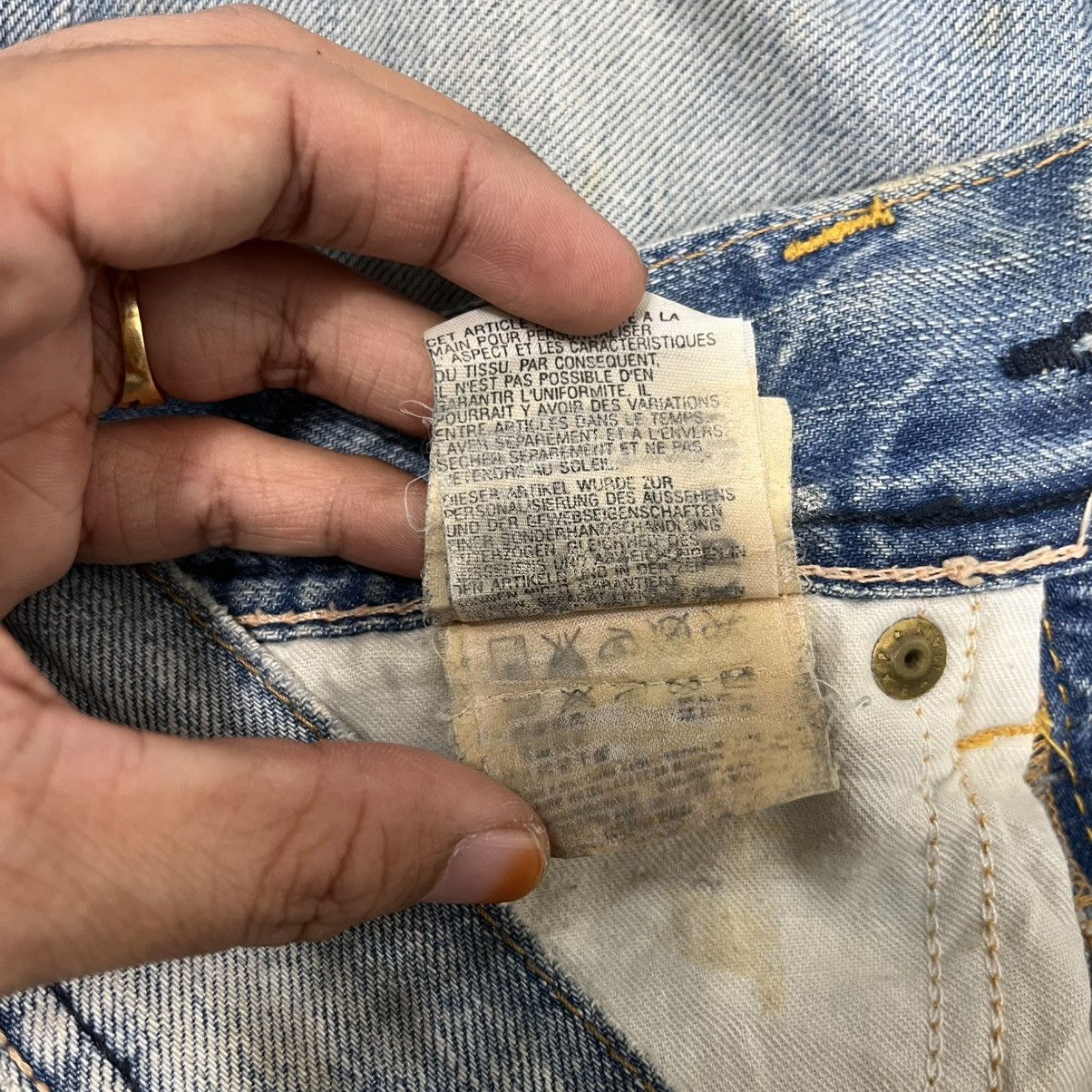 Replay Vintage Replay Distressed Denim Jeans Size US 31 - 10 Thumbnail