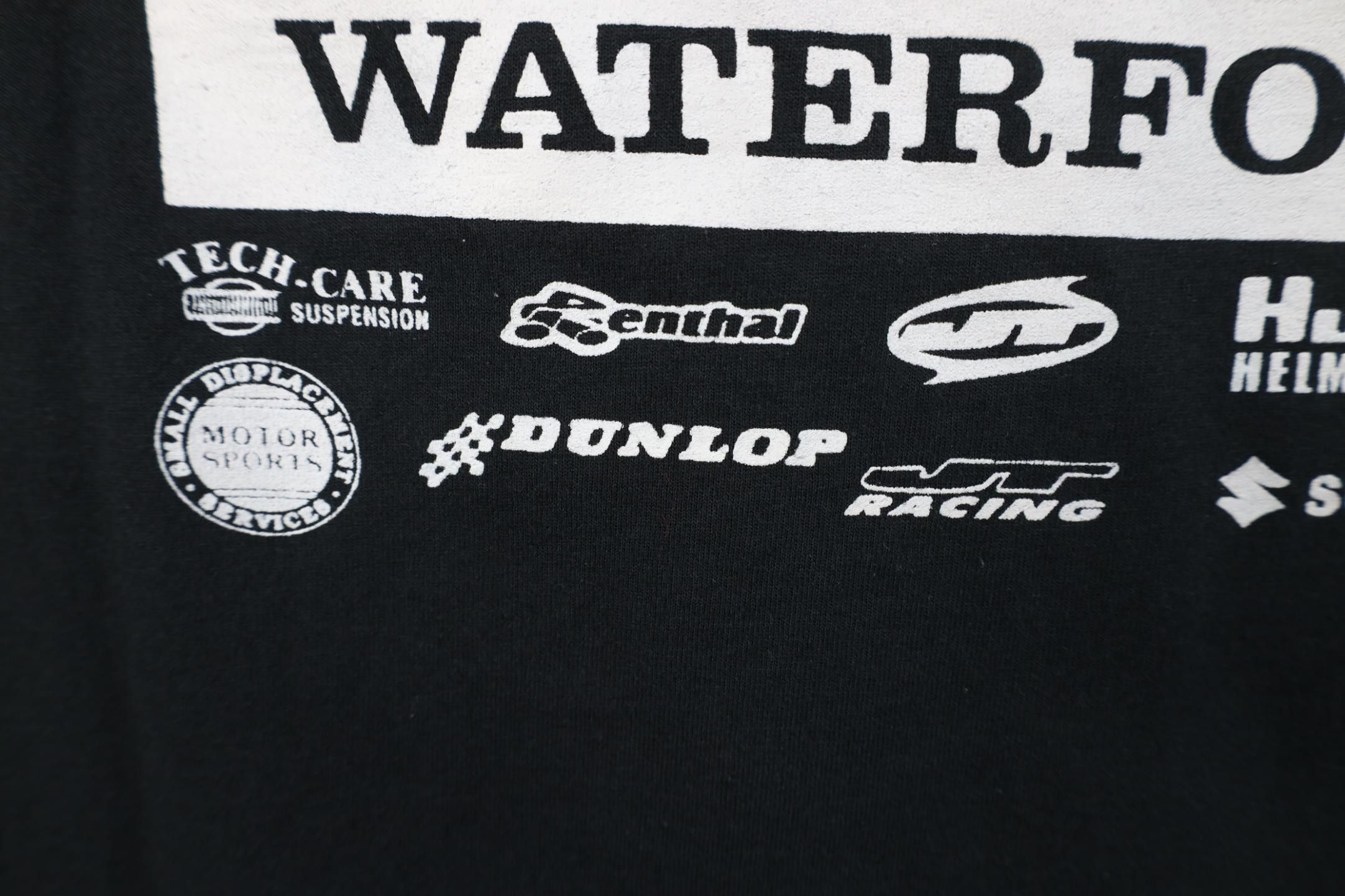 Vintage Vintage 90s Y2K Care Suspension Racing Motorcycle T-Shirt Size US XL / EU 56 / 4 - 13 Thumbnail