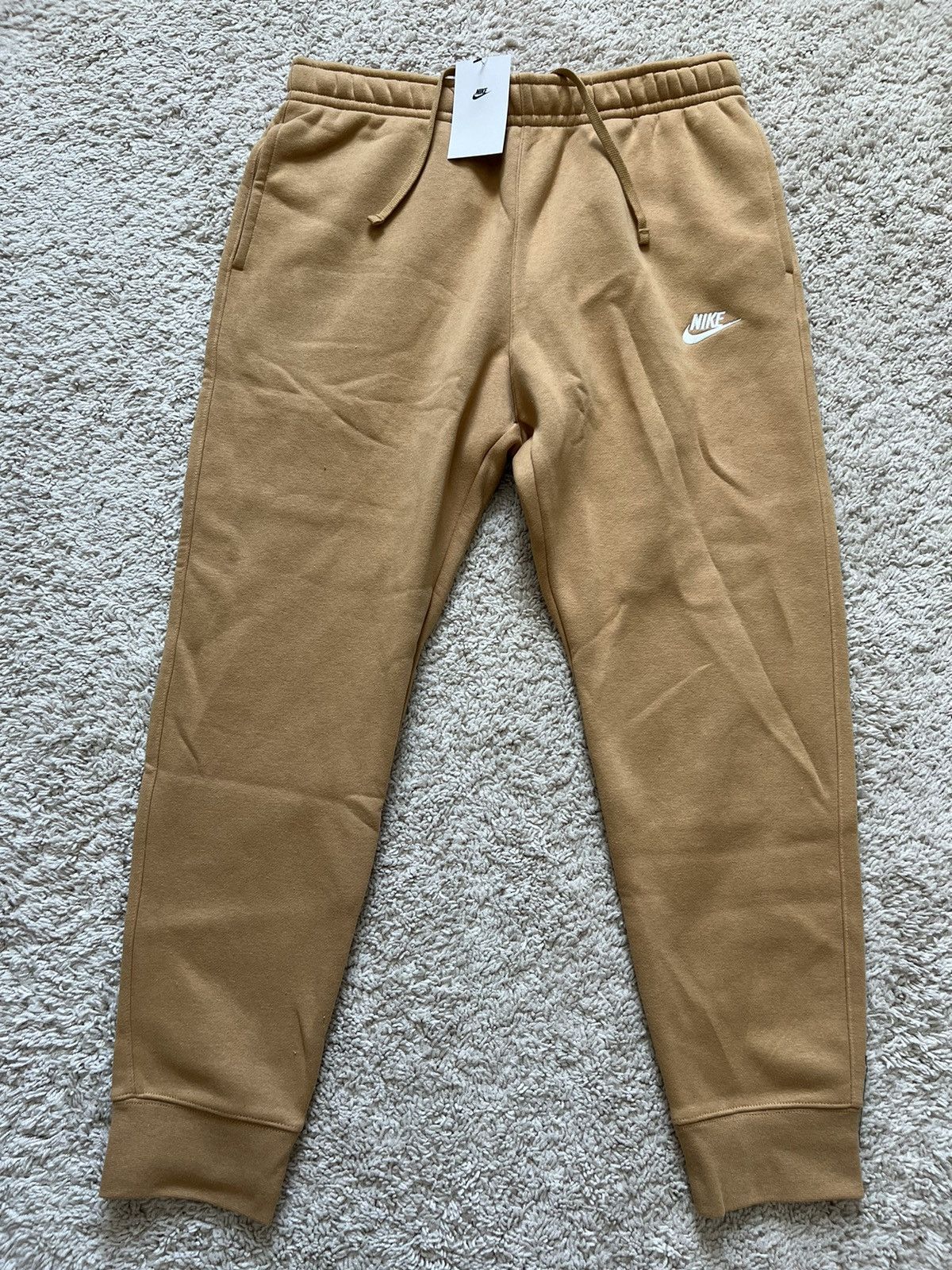Nike Nike NSW Club Fleece Joggers Tapered Gold Size US 32 / EU 48 - 4 Thumbnail