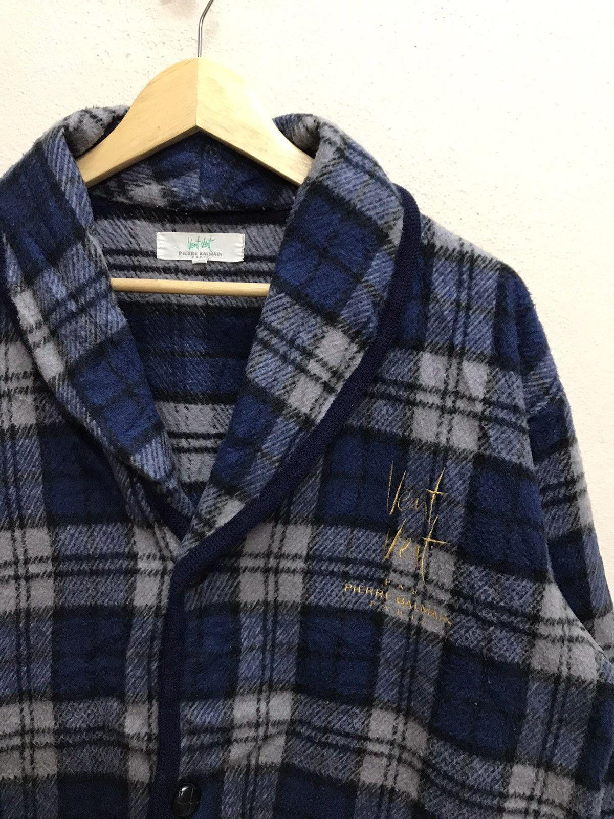 Designer × Pierre Balmain Vent Vert Pierre Balmain Paris Fleece Jacket Size US L / EU 52-54 / 3 - 16 Thumbnail