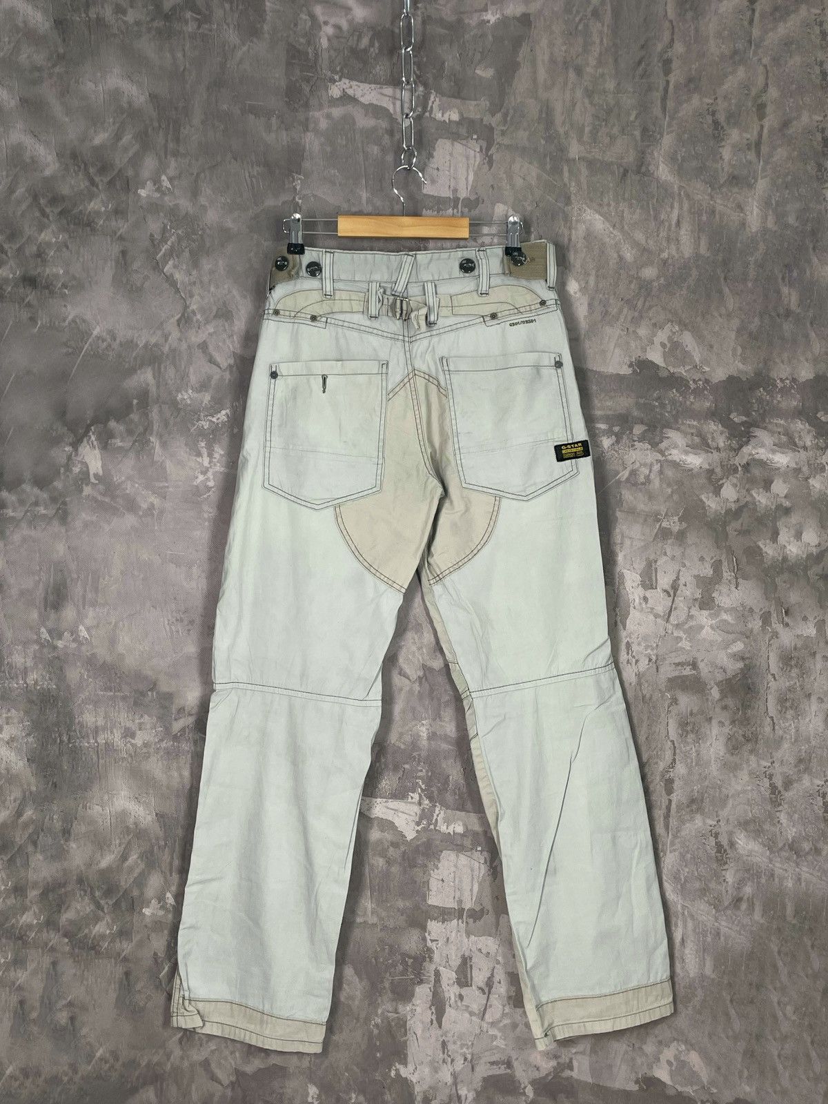 G-Star × Vintage Vintage G-Star Raw Cargo 3D Straight Tapered Pants Size US 32 / EU 48 - 8 Thumbnail