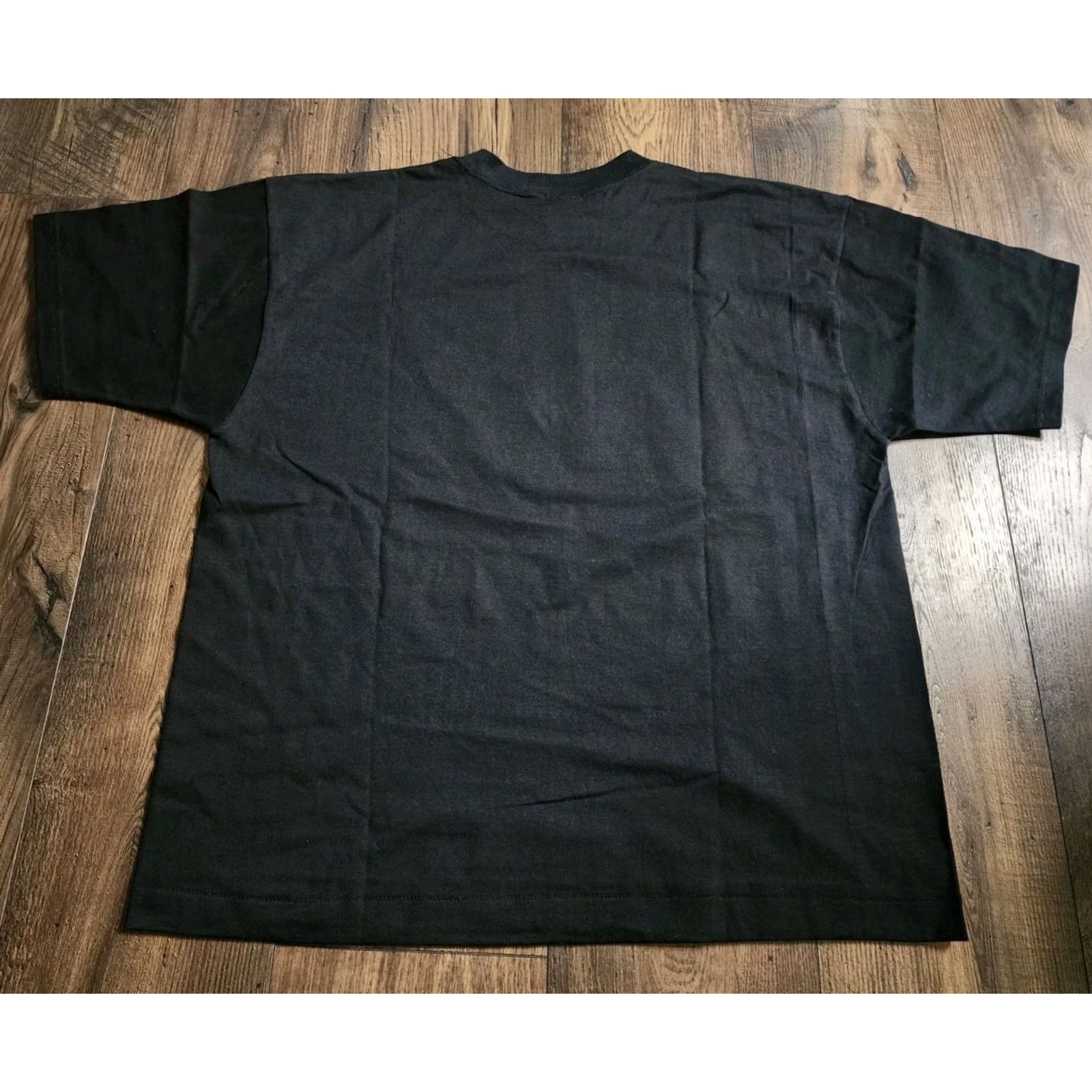 Vintage VINTAGE Fashion Victim T-Shirt 1990s Mens XL Black Christmas 90s Joy To The World Graphic Print Crew Neck Short Sleeve Skeleton Logo Halloween Art Size US XL / EU 56 / 4 - 2 Thumbnail