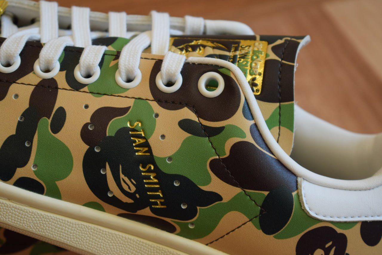 Bape Bape x Adidas Stan Smith Size US 6.5 / EU 39-40 - 5 Thumbnail