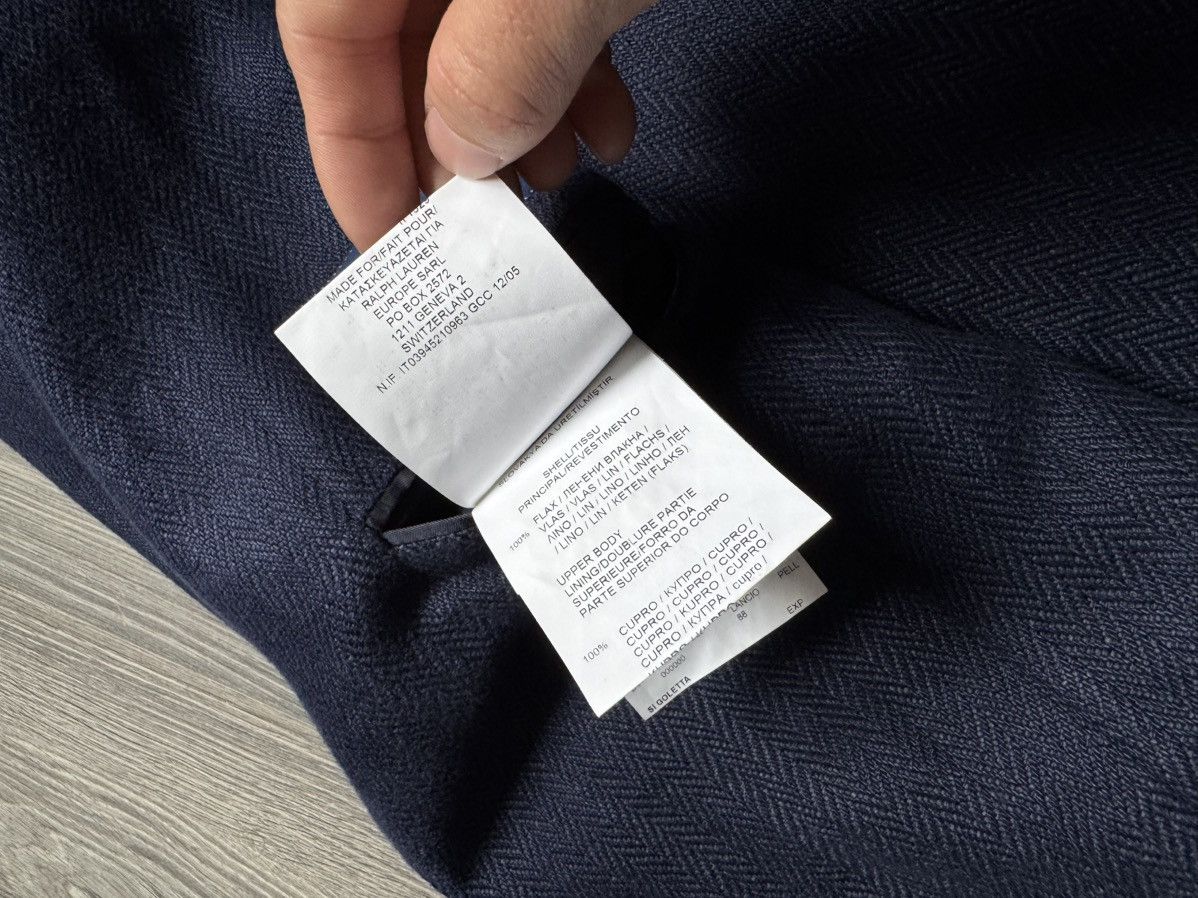 Polo Ralph Lauren Polo Ralph Lauren Herringbone Cotton Blazer 46R Size 46R - 9 Thumbnail