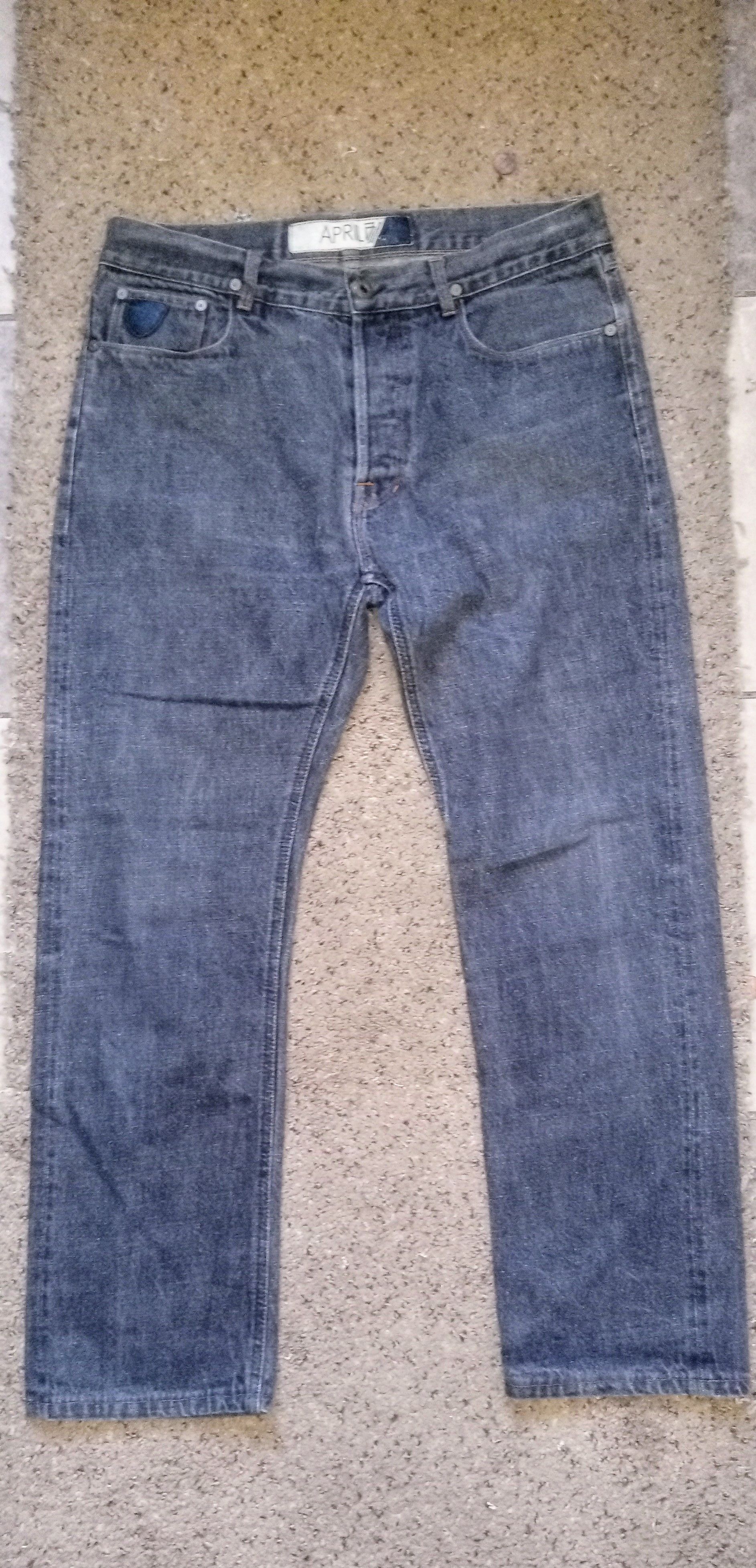 April 77 April 77 Records Black redline Japanese Selvedge Denim 33x23 Size US 33 - 1 Thumbnail
