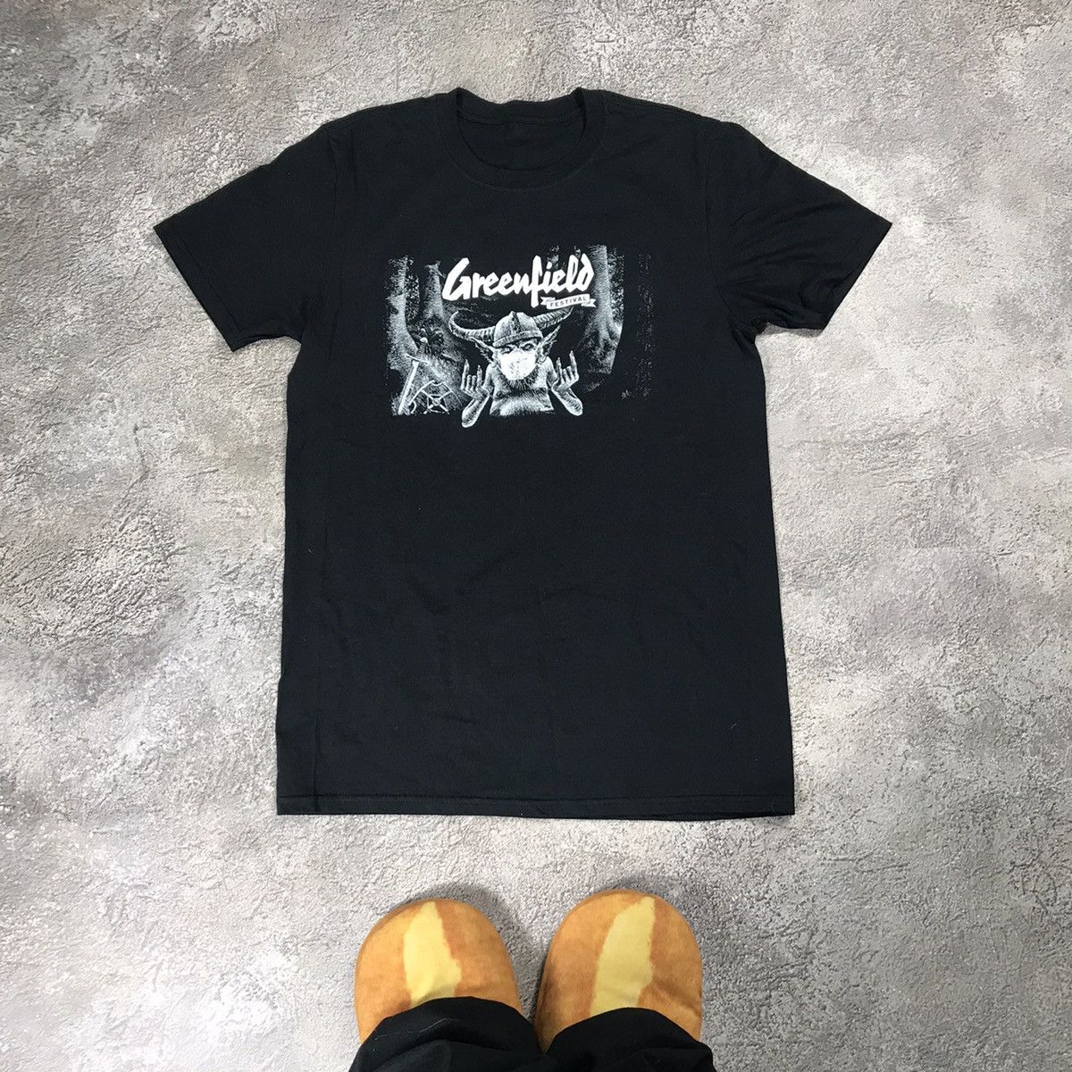 Vintage Vintage Y2K Greenfield Graphic Tee Band Goblin Grunge Slim M Size US M / EU 48-50 / 2 - 2 Thumbnail