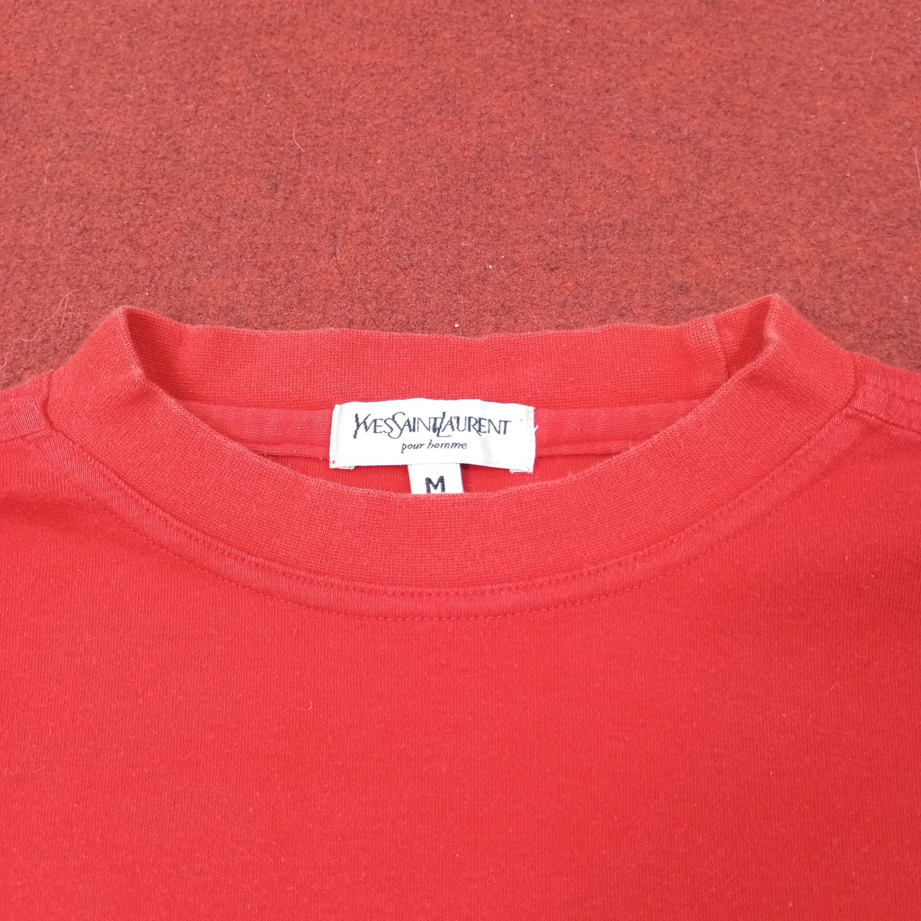 Yves Saint Laurent Yves Saint Laurent Fashion Brand Spellout Tshirt c239n44 Size US L / EU 52-54 / 3 - 5 Thumbnail