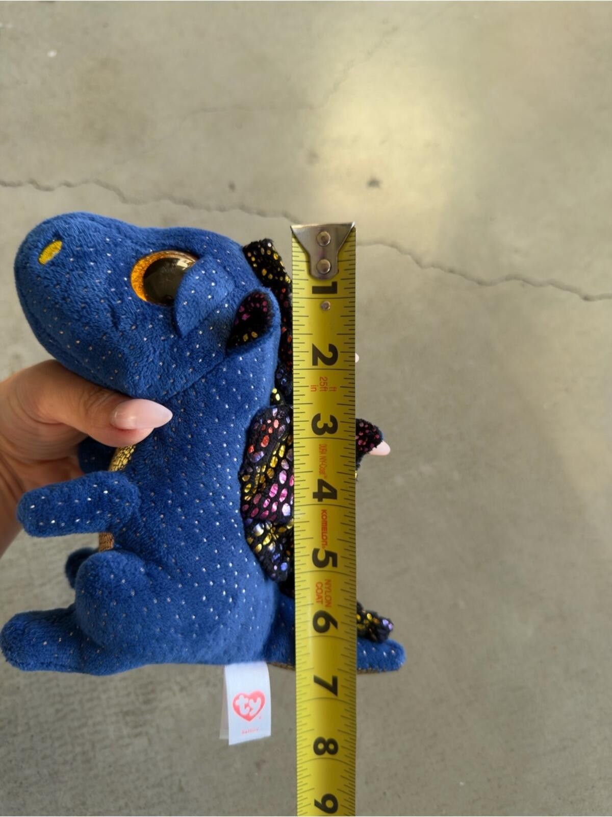 Tyler The Creator Ty Beanie Boo / Dragon Plush Stuffed Animal / blue Size ONE SIZE - 11 Thumbnail