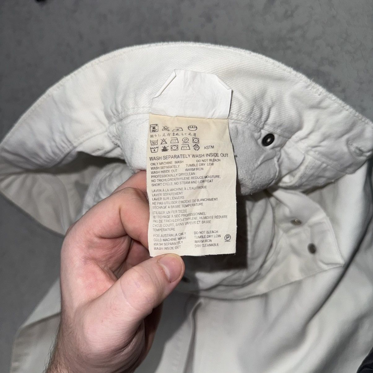 Helmut Lang Helmut Lang 00s Vintage Broken Denim White Pant/Jeans Size US 33 - 21 Thumbnail