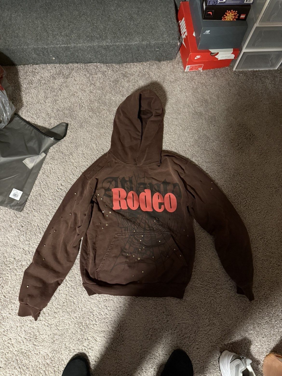 Sp5der × Travis Scott CJ X SP5DER DAYS BEFORE RODEO HOODIE Size US S / EU 44-46 / 1 - 1 Thumbnail