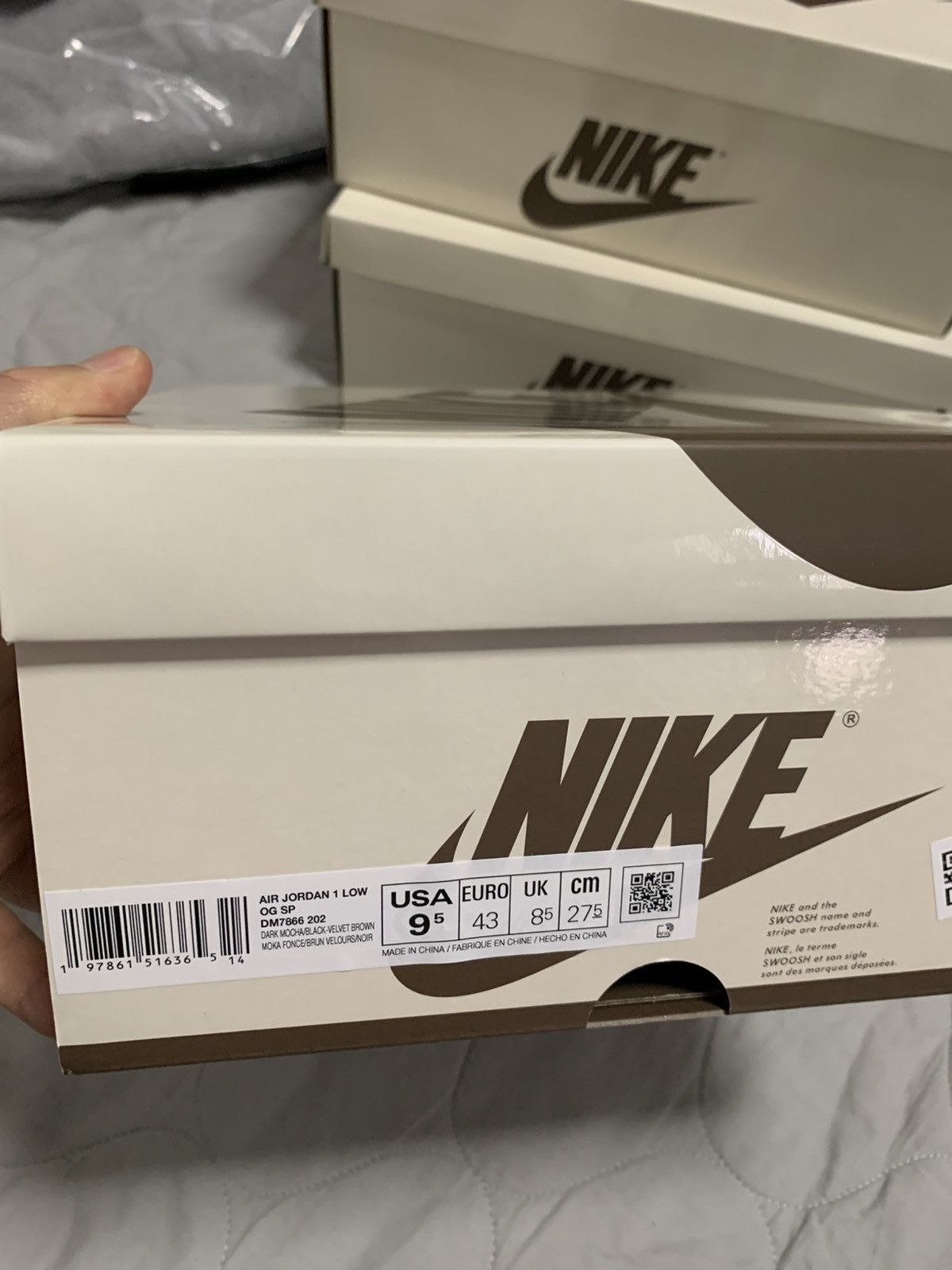Jordan Brand Jordan 1 Travis Scott Vetvet Brown Retro Low TS Size US 9.5 / EU 42-43 - 12 Thumbnail