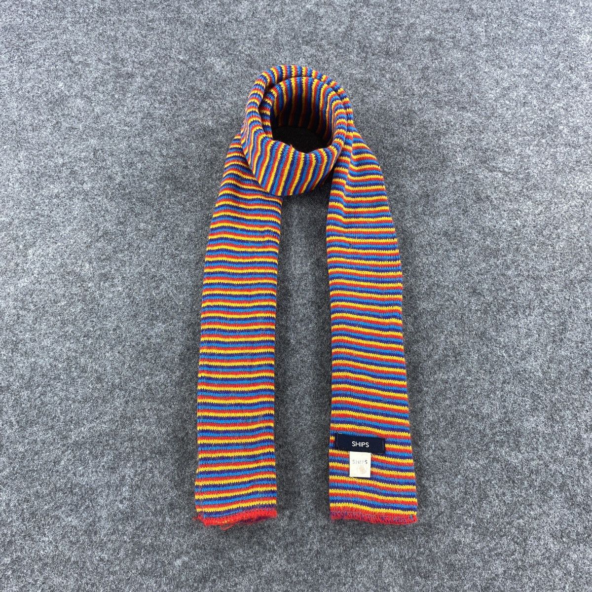 Designer × SHIPS × Vintage Ships Scarf # Muffler # Neckwear # D565 Size ONE SIZE - 1 Thumbnail