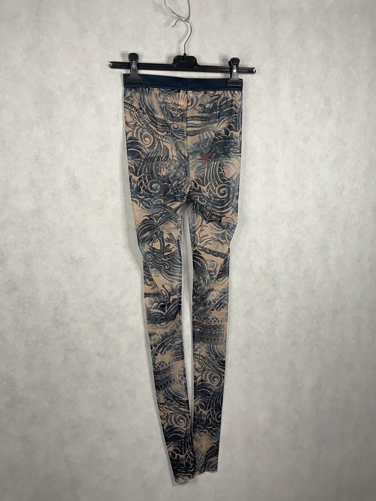 Jean Paul Gaultier Jean Paul Gaultier JPG Lindex Tattoo Y2k Leggings Mesh Pants Size 27" / US 4 / IT 40 - 8 Thumbnail