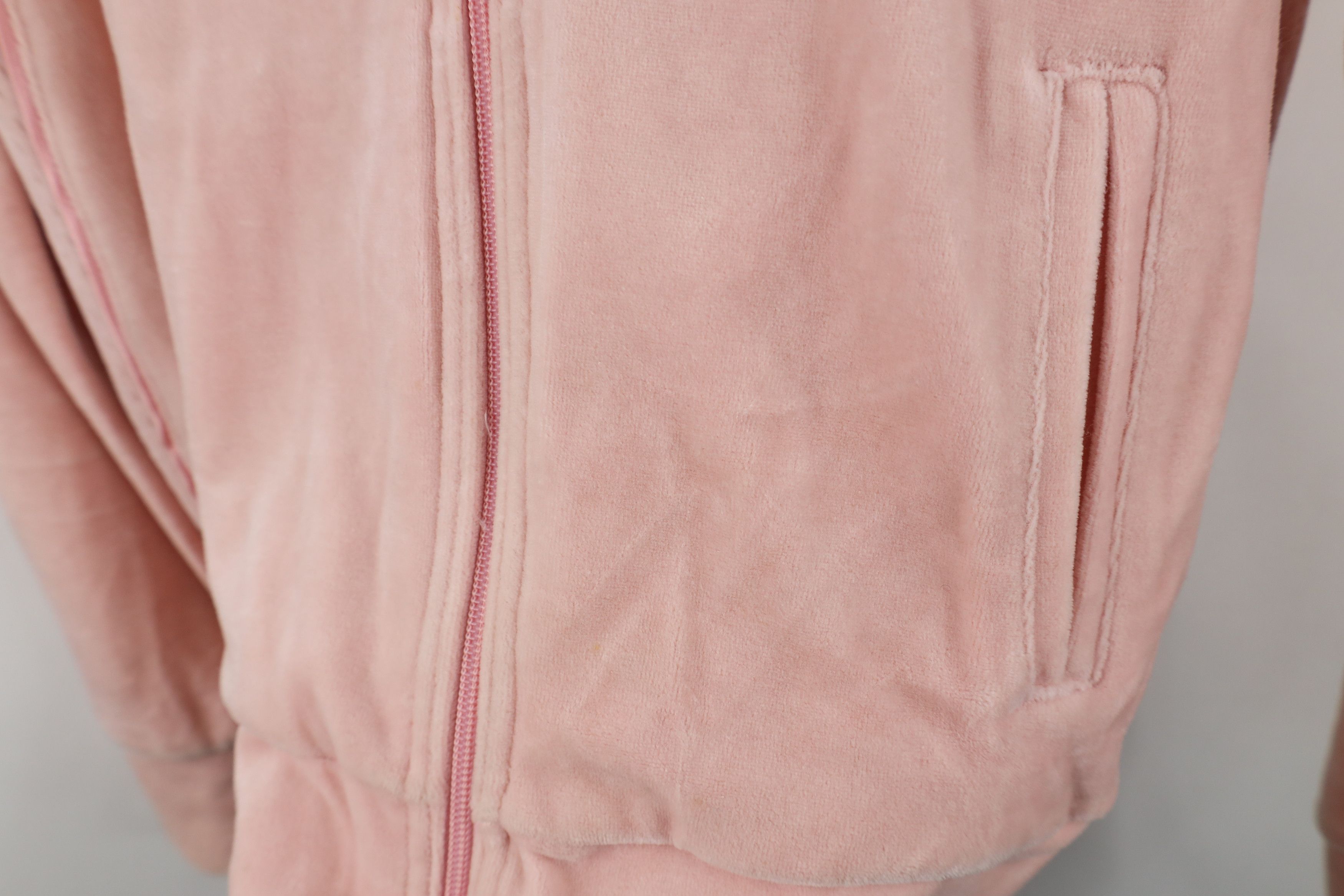 Nike Vintage Y2K Nike Plush Velour Full Zip Track Jacket Pink Size L / US 10 / IT 46 - 6 Thumbnail