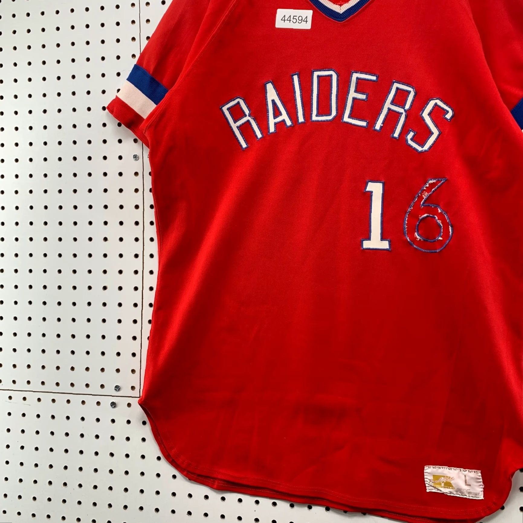 Russell Athletic Vintage 70s Russell Athletic Baseball Jersey Mens Large Red Gold Tag Raiders Size US L / EU 52-54 / 3 - 3 Thumbnail