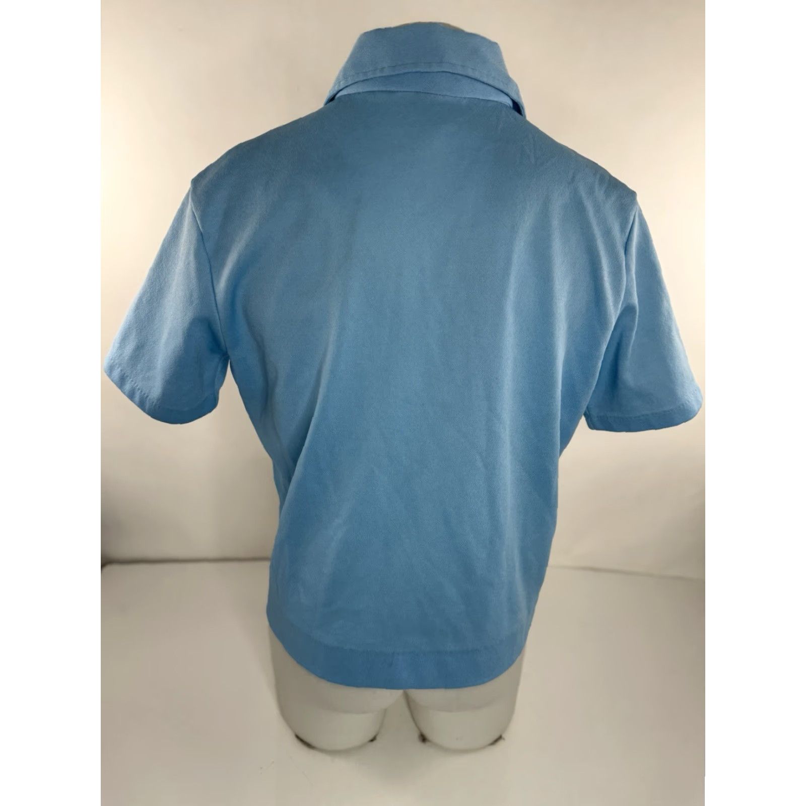 Vintage D'ORO California Ban Lon Style Vintage 60 70s Mens L Shirt Blue California Mens L Shirt Size US L / EU 52-54 / 3 - 4 Thumbnail