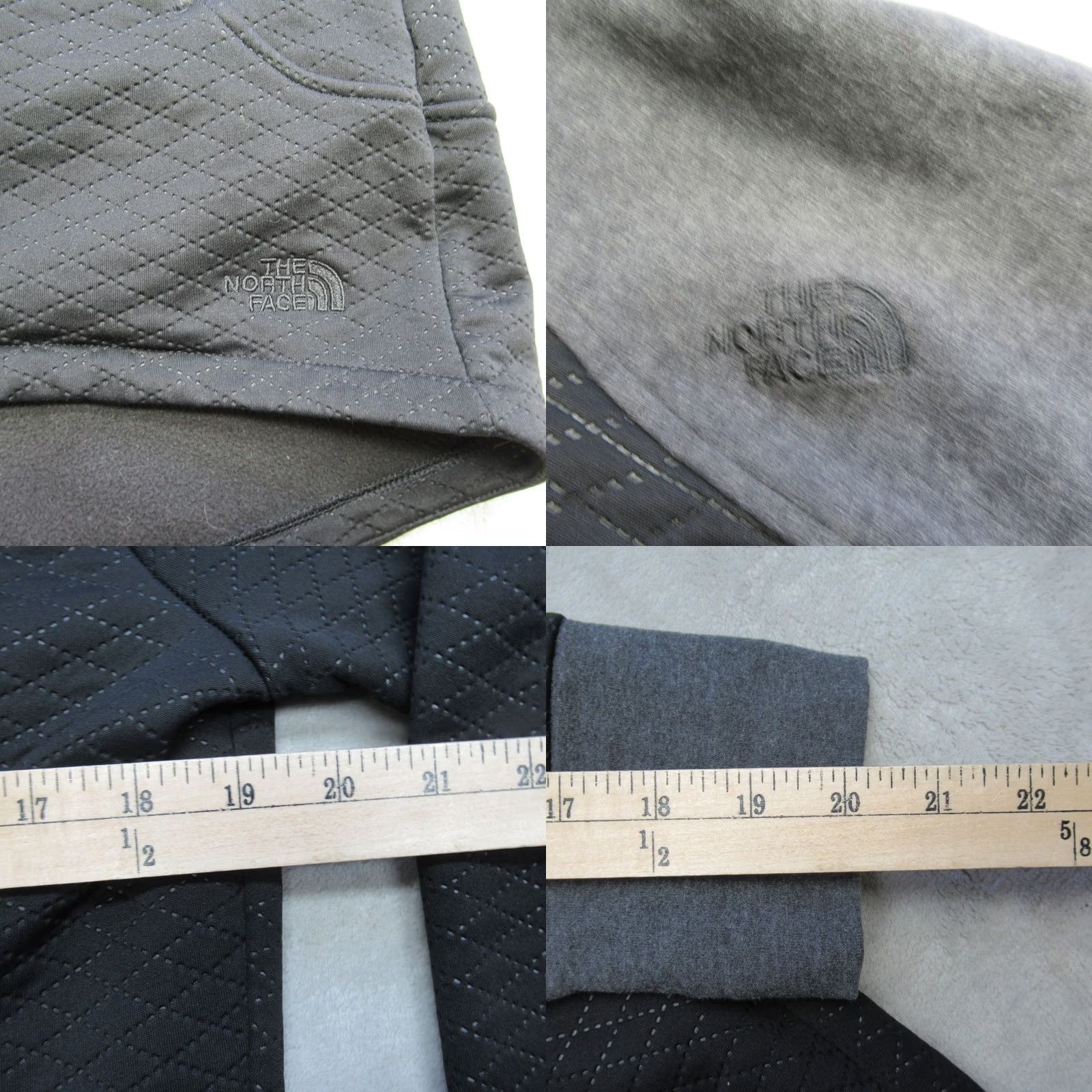 The North Face The North Face Jacket Womens Large Black Fleece Quilted Lined Hooded Full Zip Size L / US 10 / IT 46 - 8 Thumbnail