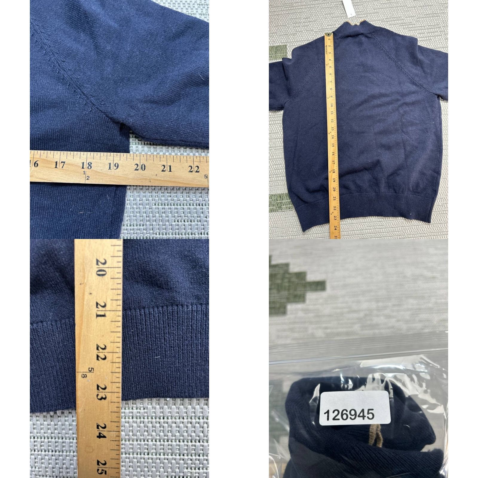 Ann Taylor Ann Taylor Sweater Women's Large Blue Raglan Sleeve Mock Neck Knit Pullover Winter Spring Casual Business Size L / US 10 / IT 46 - 8 Thumbnail