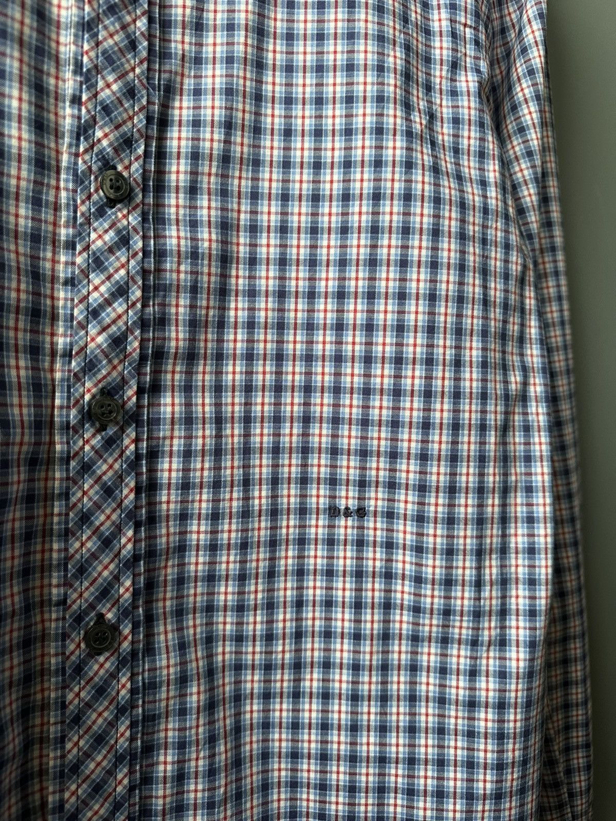 Dolce & Gabbana Dolce & Gabbana Check Slim Shirt Size 52 Size US L / EU 52-54 / 3 - 4 Thumbnail