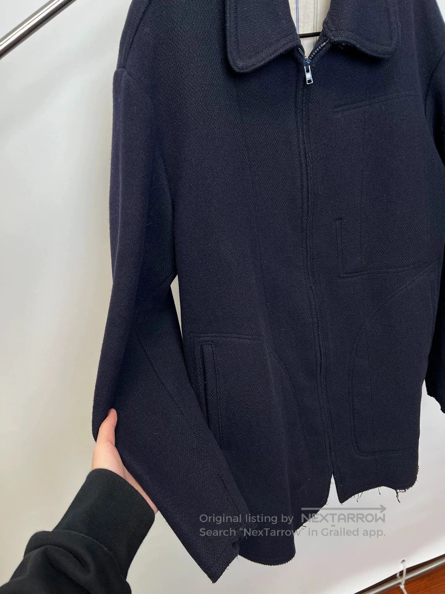 Yohji Yamamoto Black Long Sleeve Zip. Size US L / EU 52-54 / 3 - 5 Thumbnail