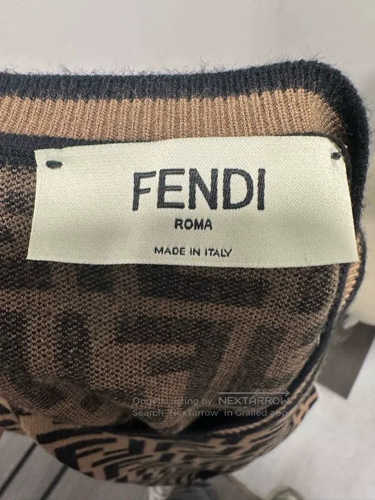 Other Fendi FF Full Print Knit Short Sleeve Shirt Size XS / US 0-2 / IT 36-38 - 3 Thumbnail