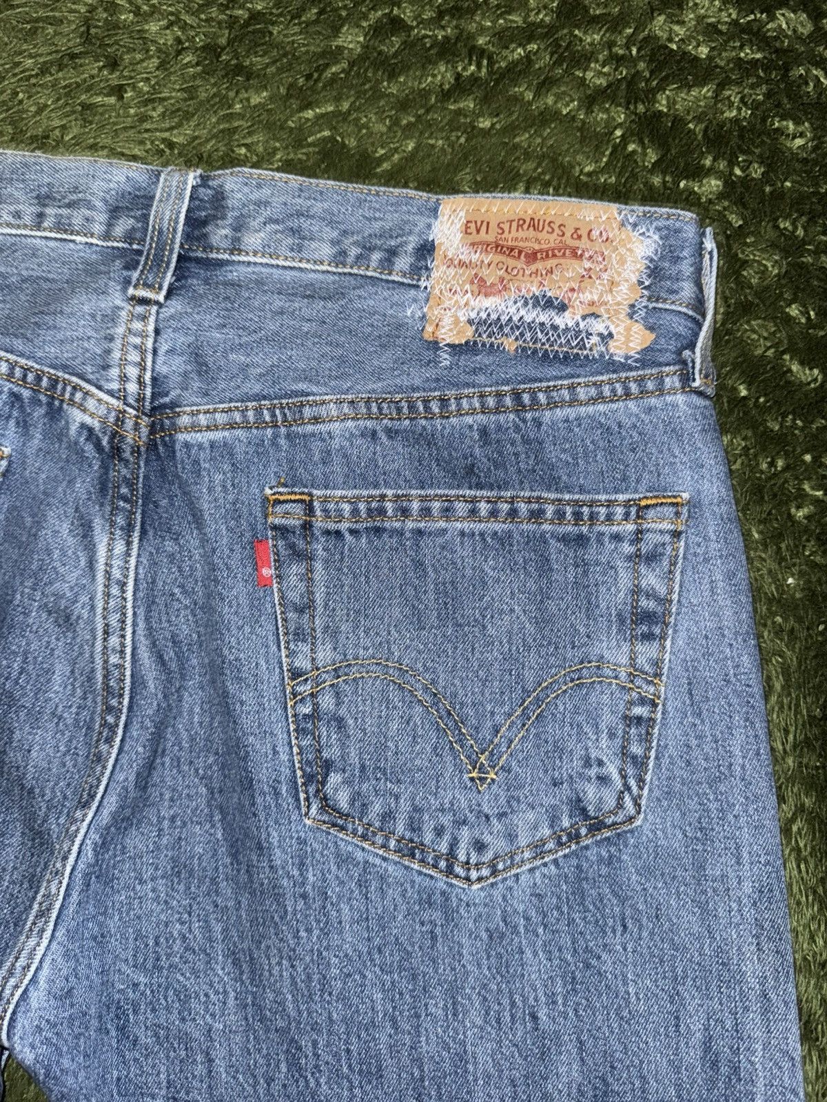 Levi's [W33/L34] Levi’s 501 USA Blank Tab Repair Denim Pants Size US 33 - 10 Thumbnail