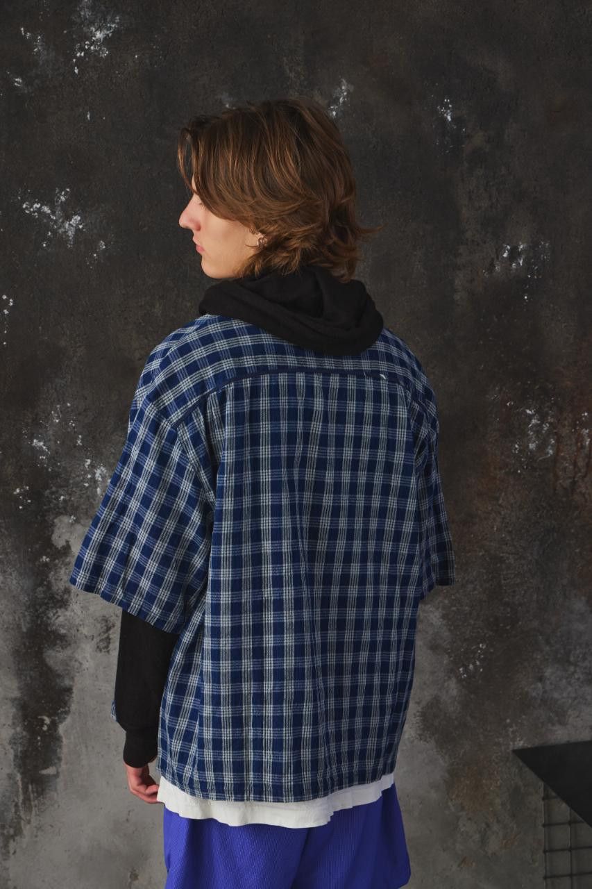 Porter Classic Porter Classic - PALAKA SHORT SLEEVE SHIRT - INDIGO Size US XL / EU 56 / 4 - 8 Thumbnail