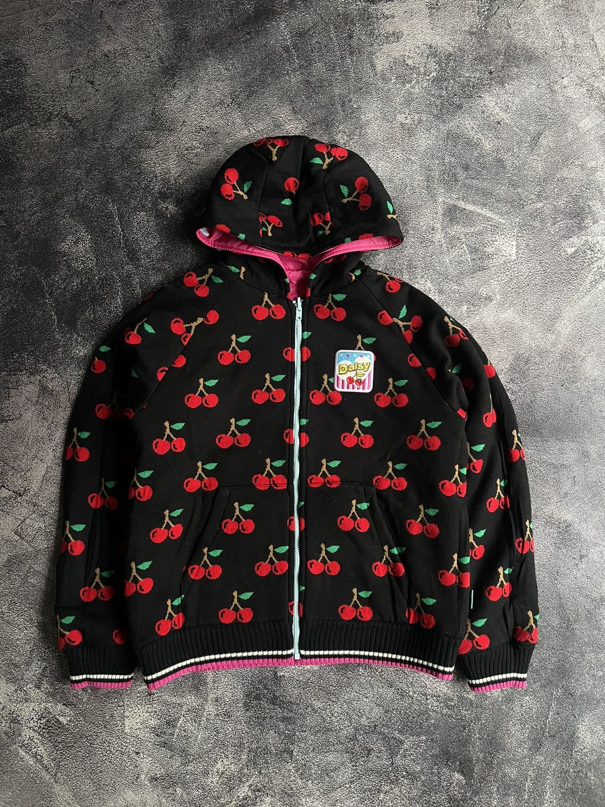Angel Blue 2000s Angle Blue Reversible Zip Hoodie Red Cheri Size M / US 6-8 / IT 42-44 - 2 Thumbnail