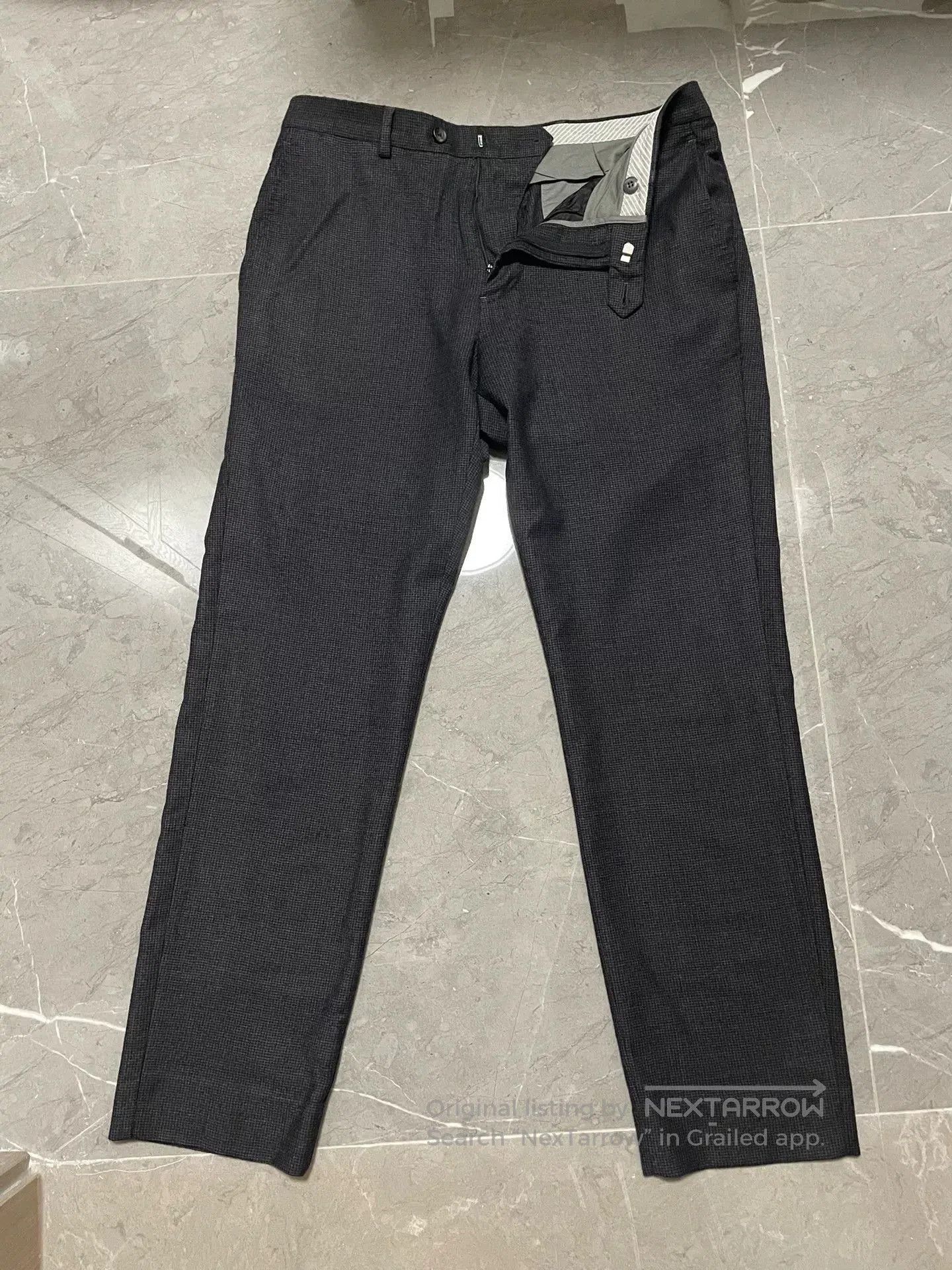 Alfred Dunhill Dunhill Men's Herringbone Wool Trousers. Size US 32 / EU 48 - 1 Thumbnail
