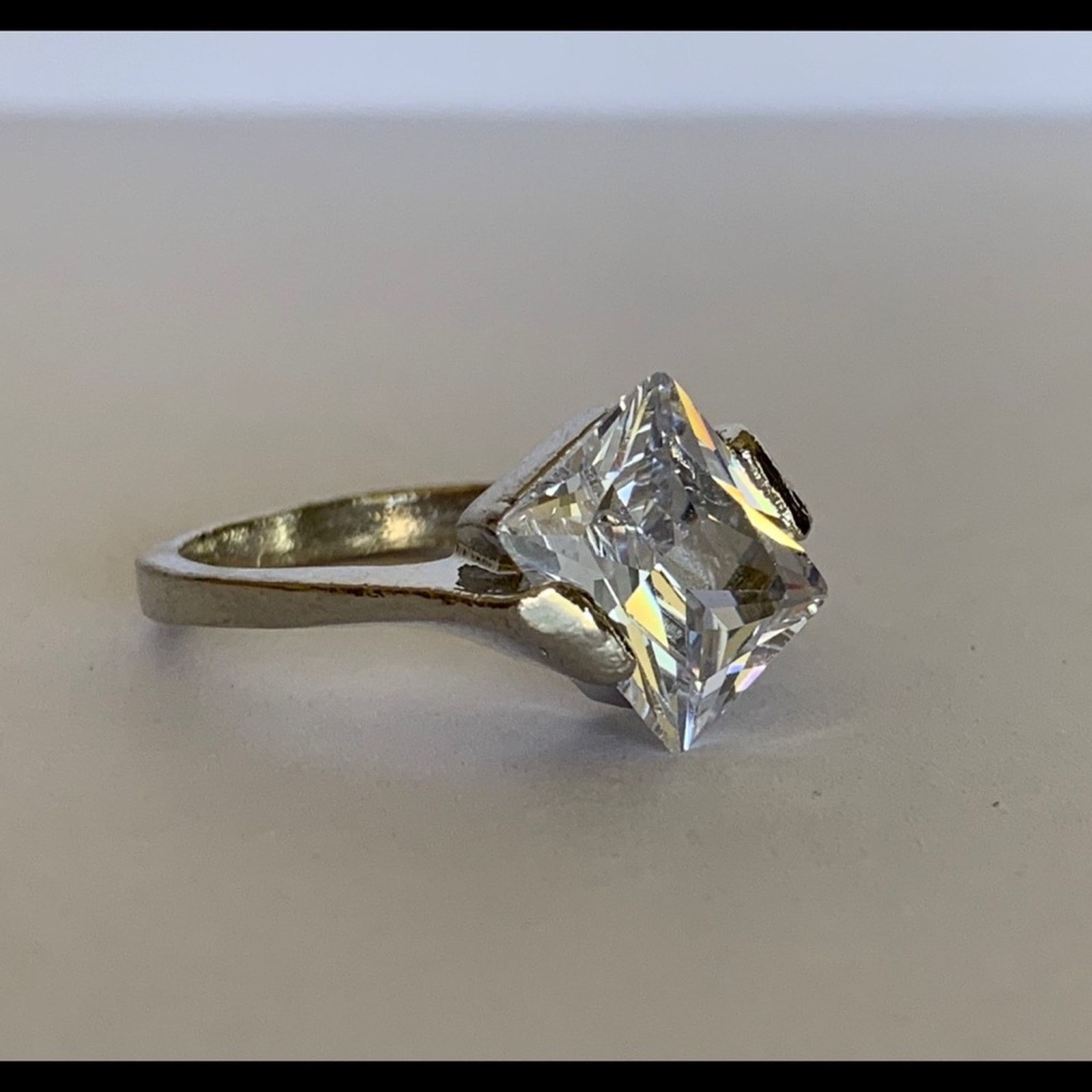 Other Contemporary Princess Diamond Ring Size 6 Size ONE SIZE - 2 Thumbnail