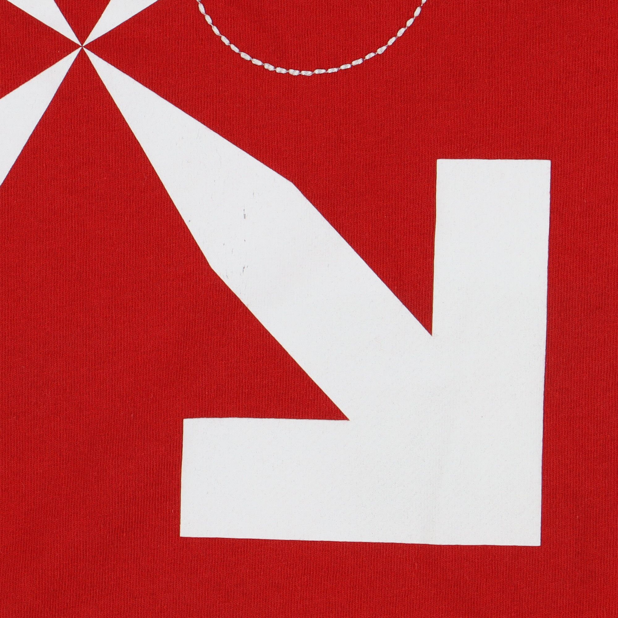Off-White Red Cut Here Arrows Logo T-Shirt Size US M / EU 48-50 / 2 - 6 Thumbnail